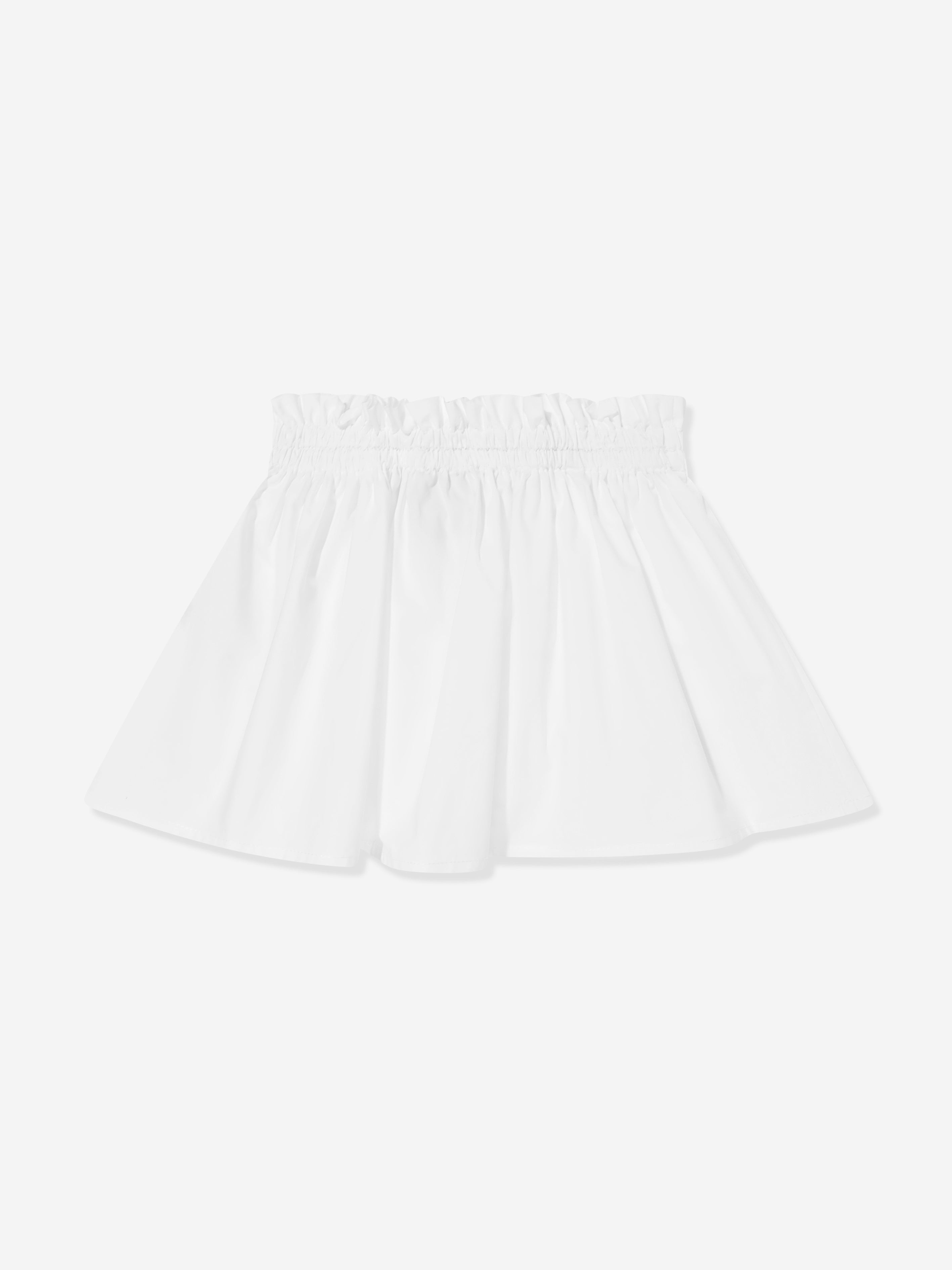 Fendi Baby Girls Cotton Skirt in White