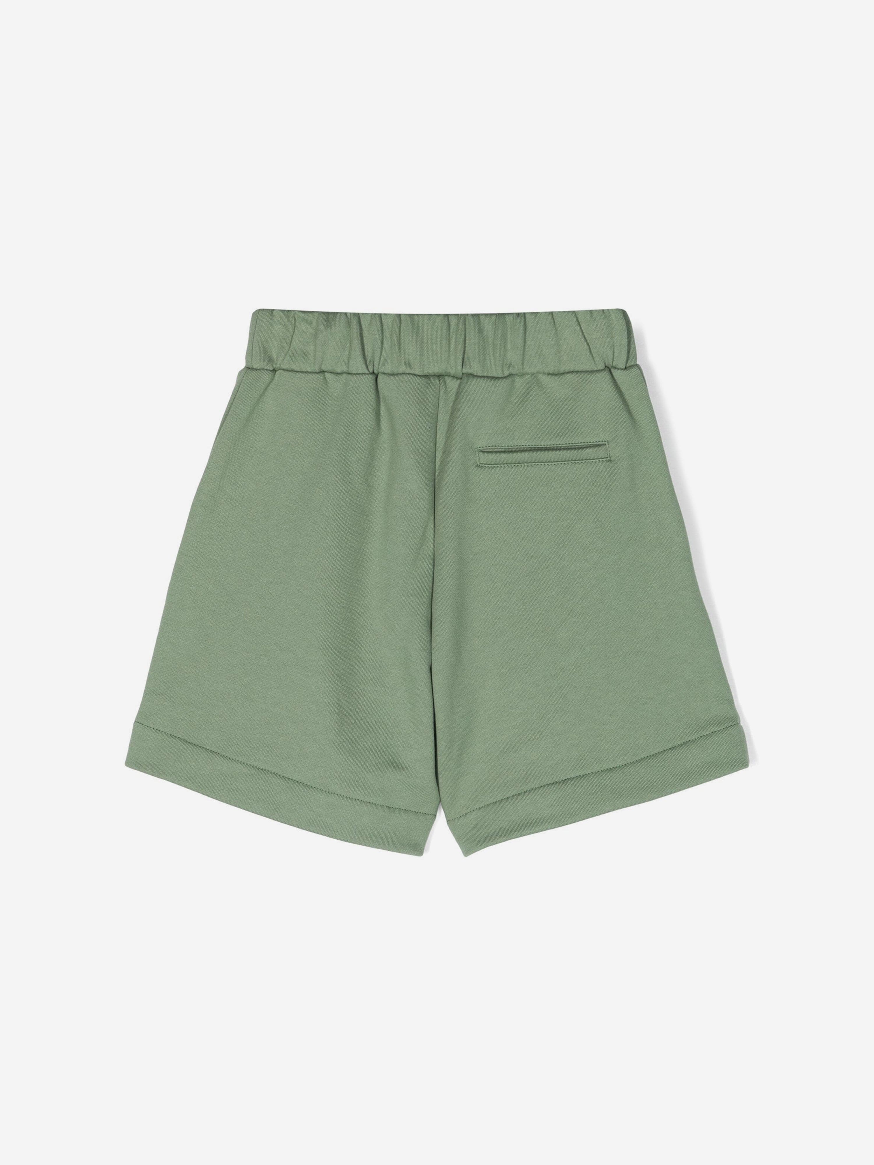 Fendi Boys Logo Shorts in Green