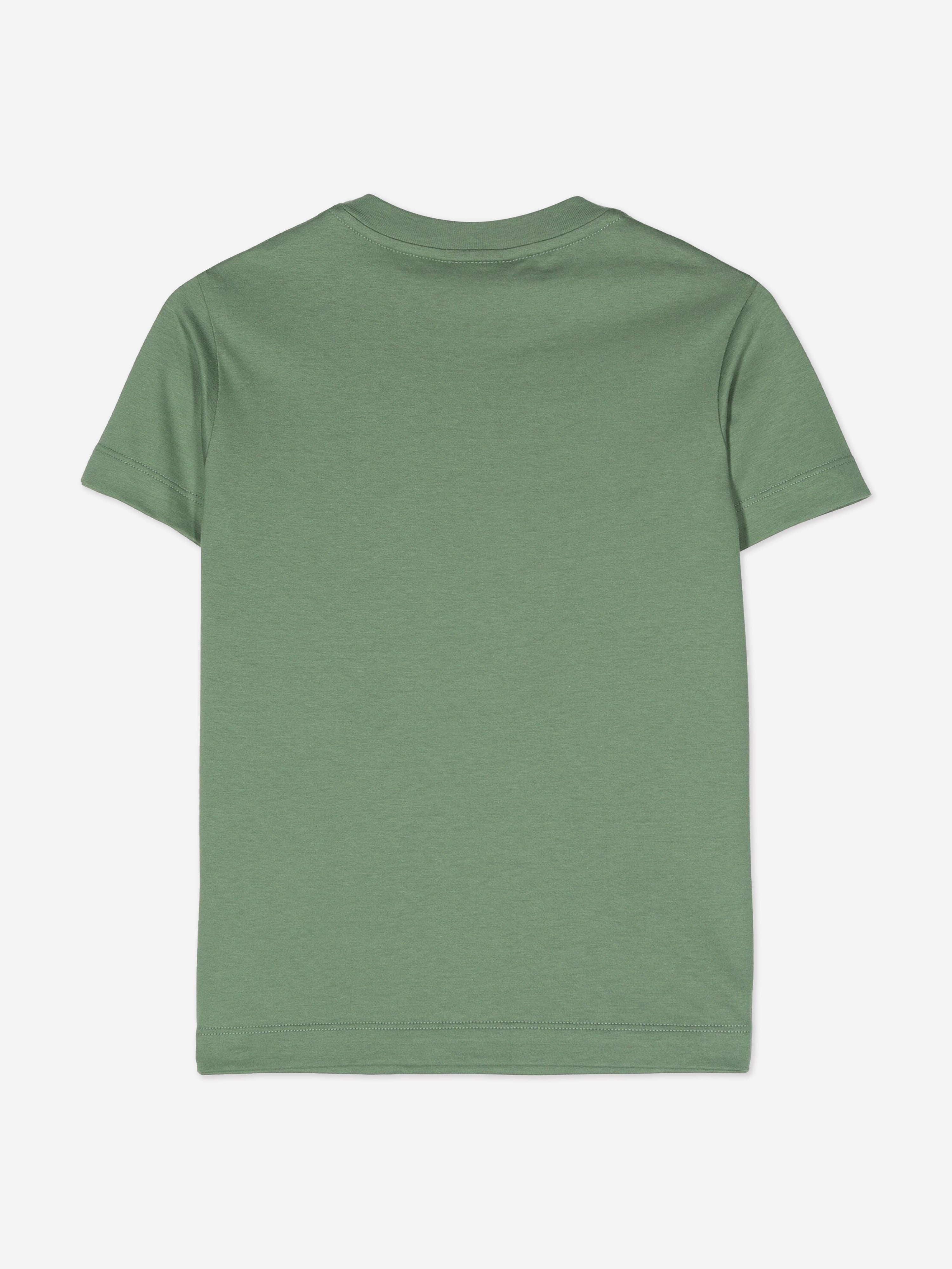 Fendi Kids Logo T-Shirt in Green