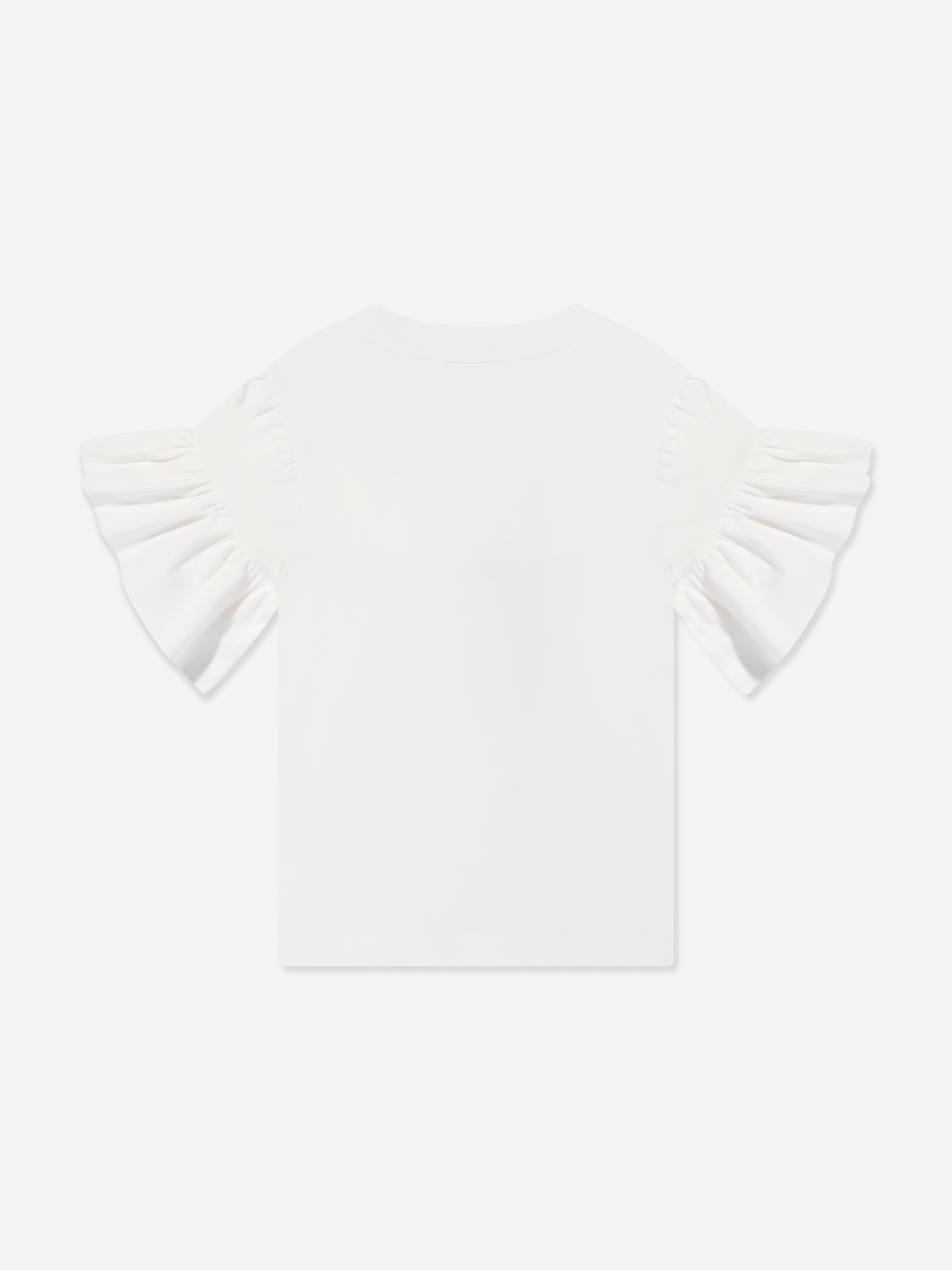 Fendi Girls Squirrel T-Shirt in White