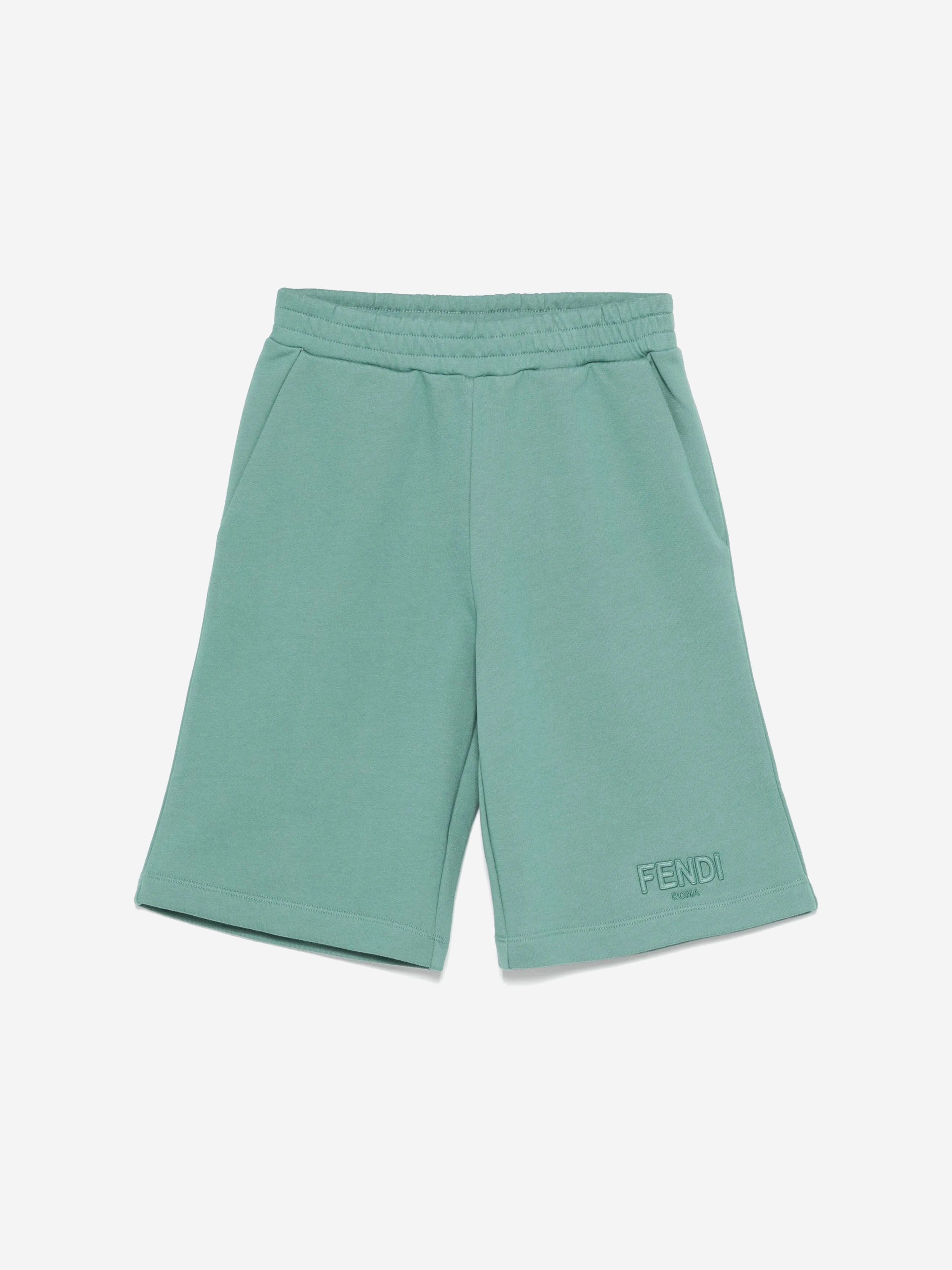 Fendi Boys Bermuda Shorts in Green