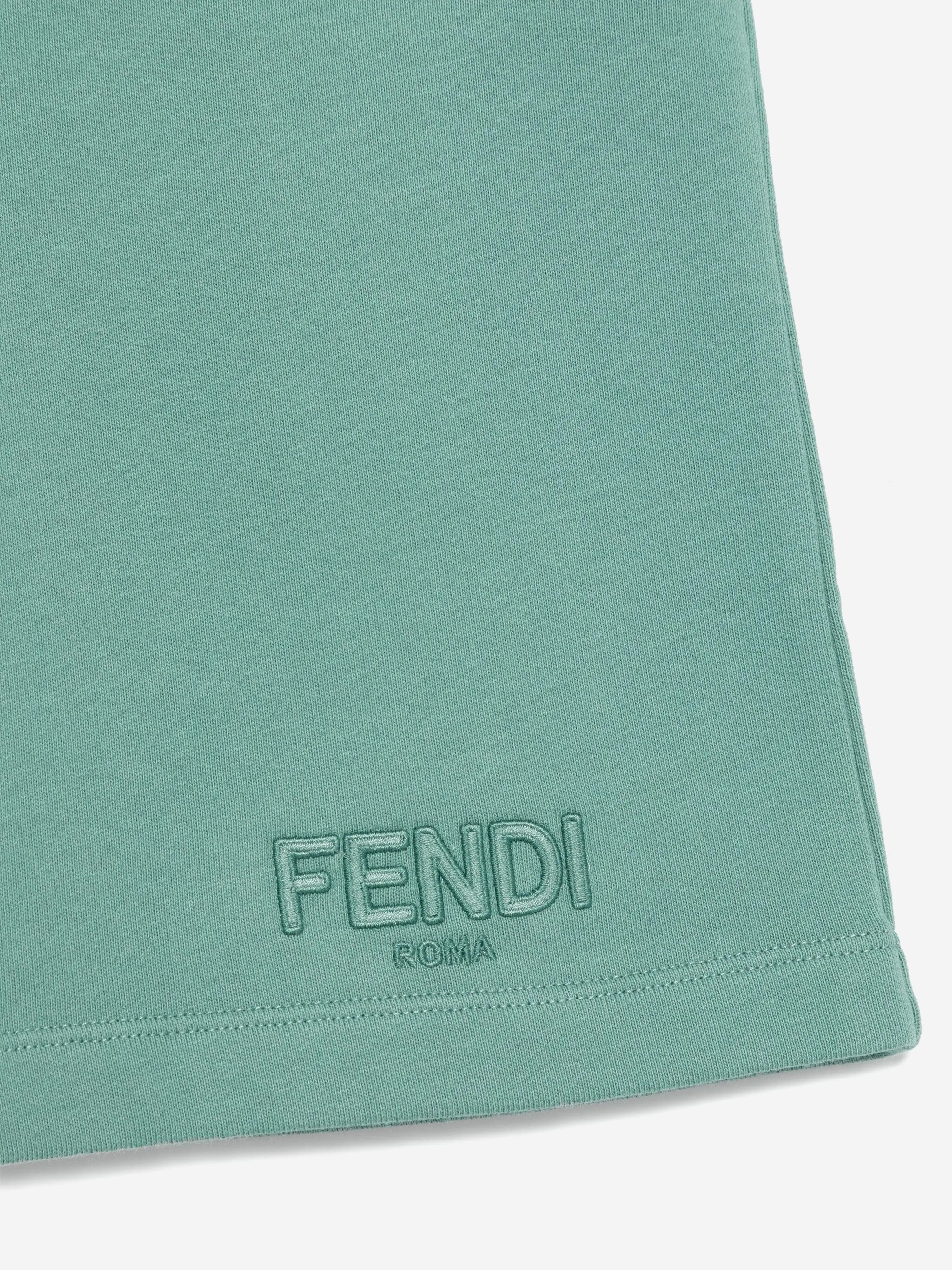 Fendi Boys Bermuda Shorts in Green