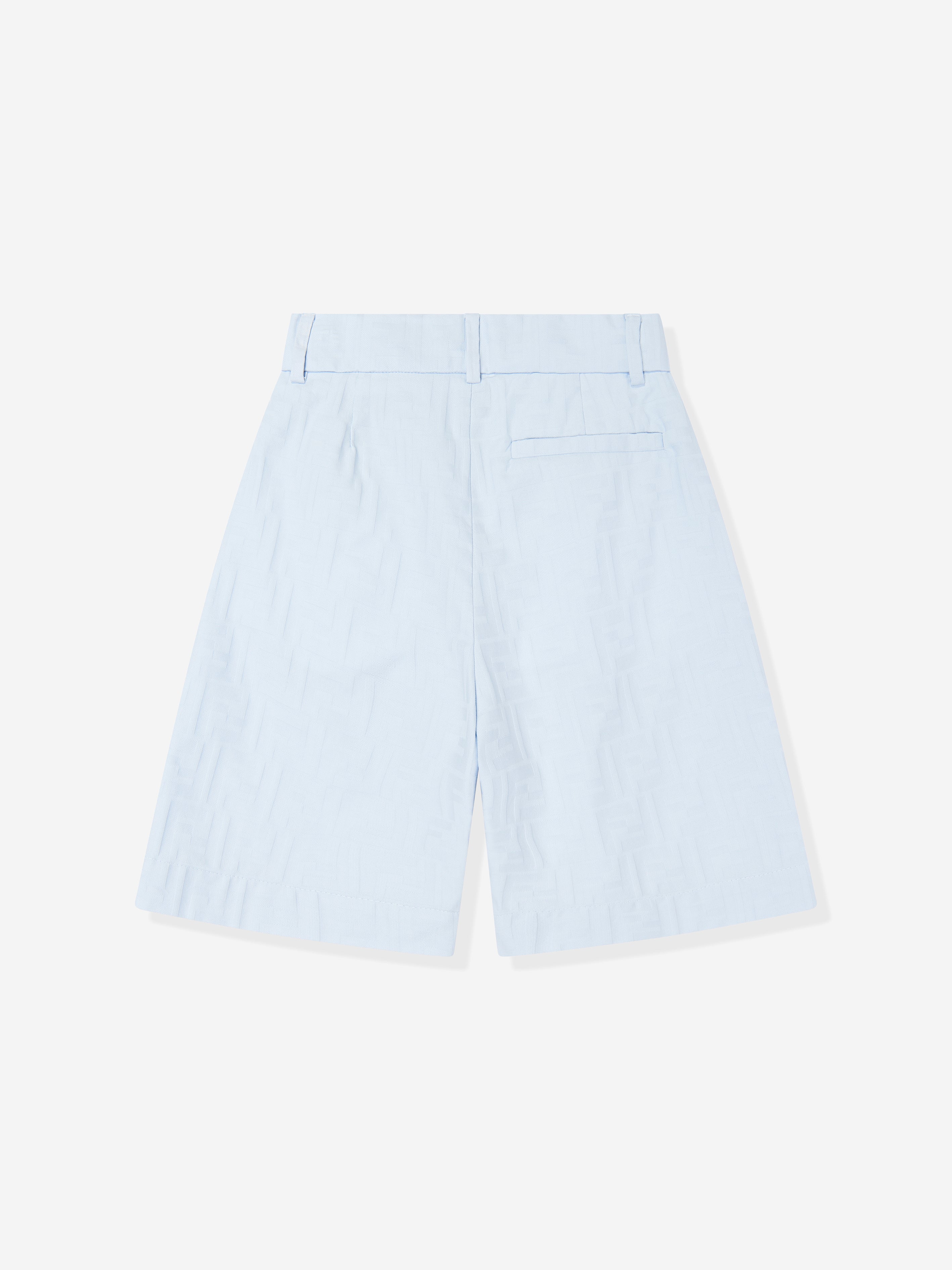 Fendi Boys FF Jacquard Shorts in Blue