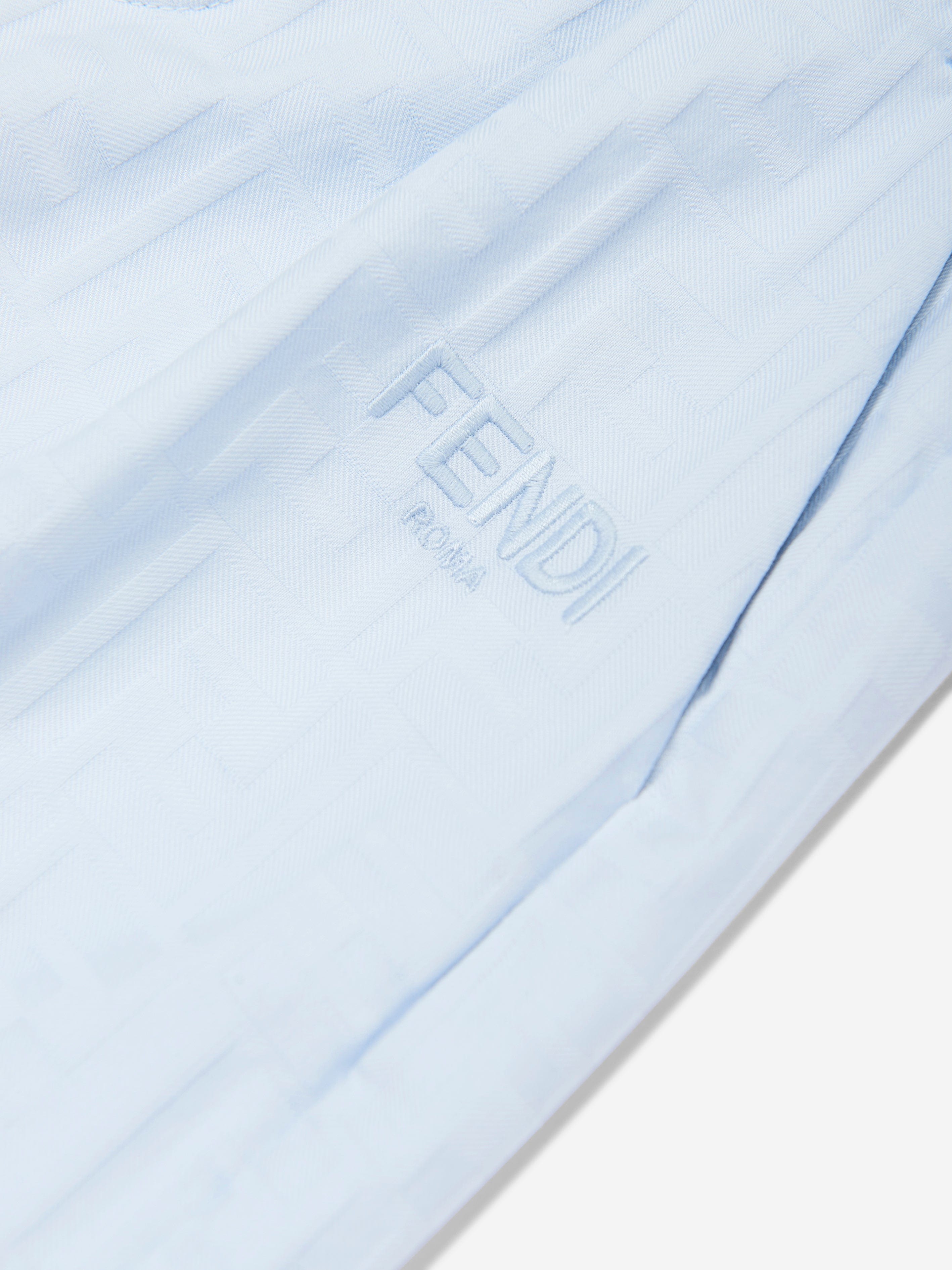 Fendi Boys FF Jacquard Shorts in Blue