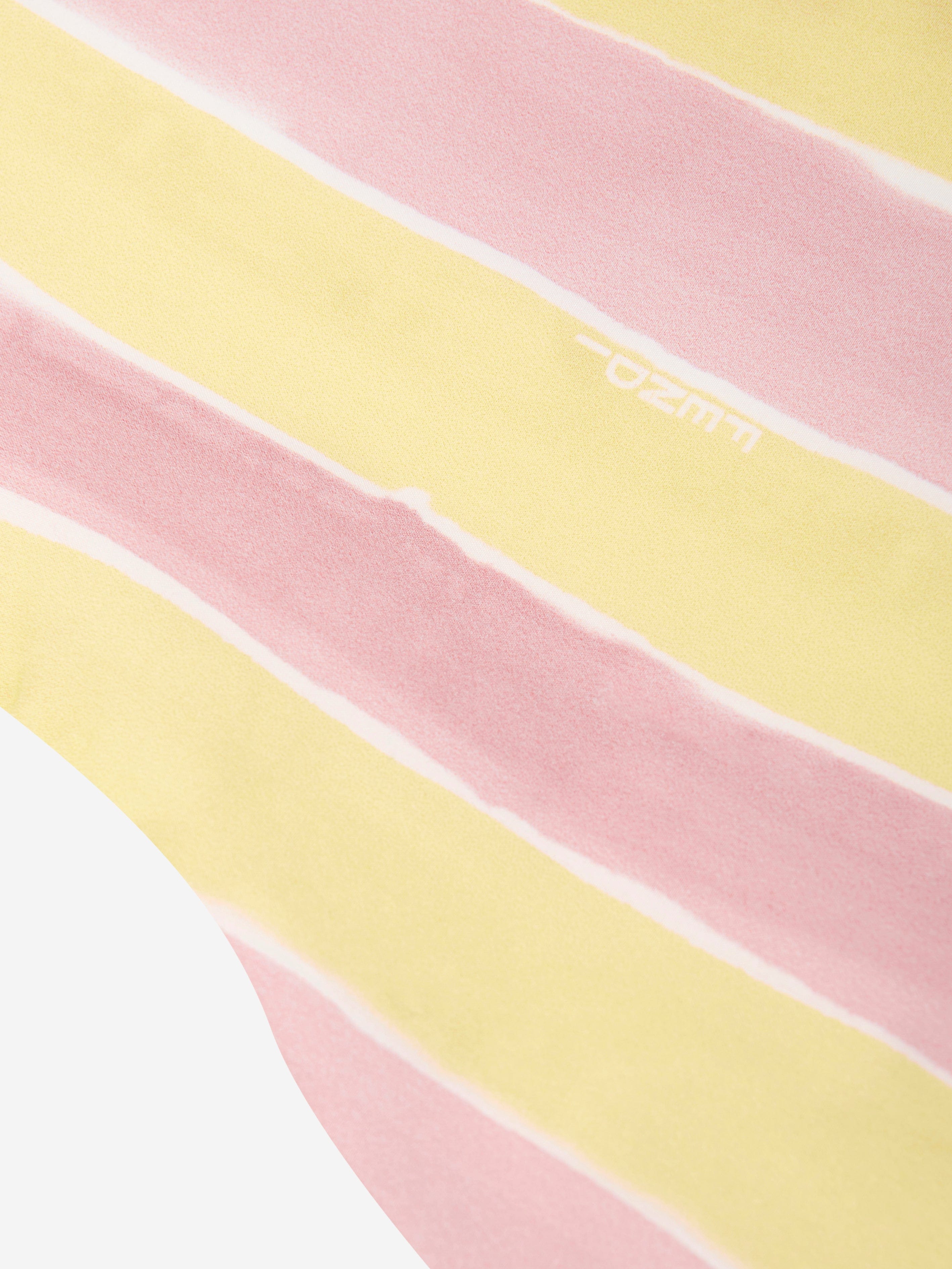 Fendi Kids Pequin Print T-Shirt in Yellow