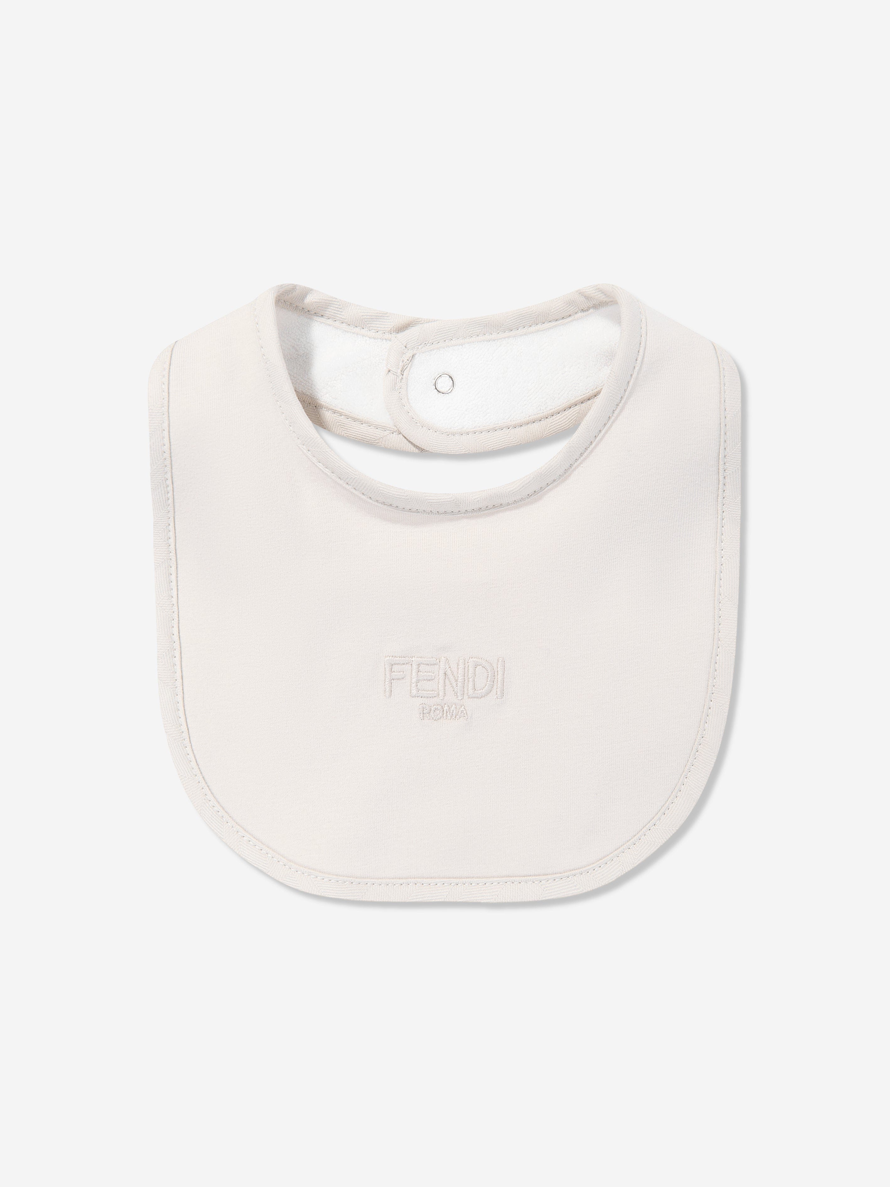 Fendi Baby 3 Piece Babygrow Set in Beige