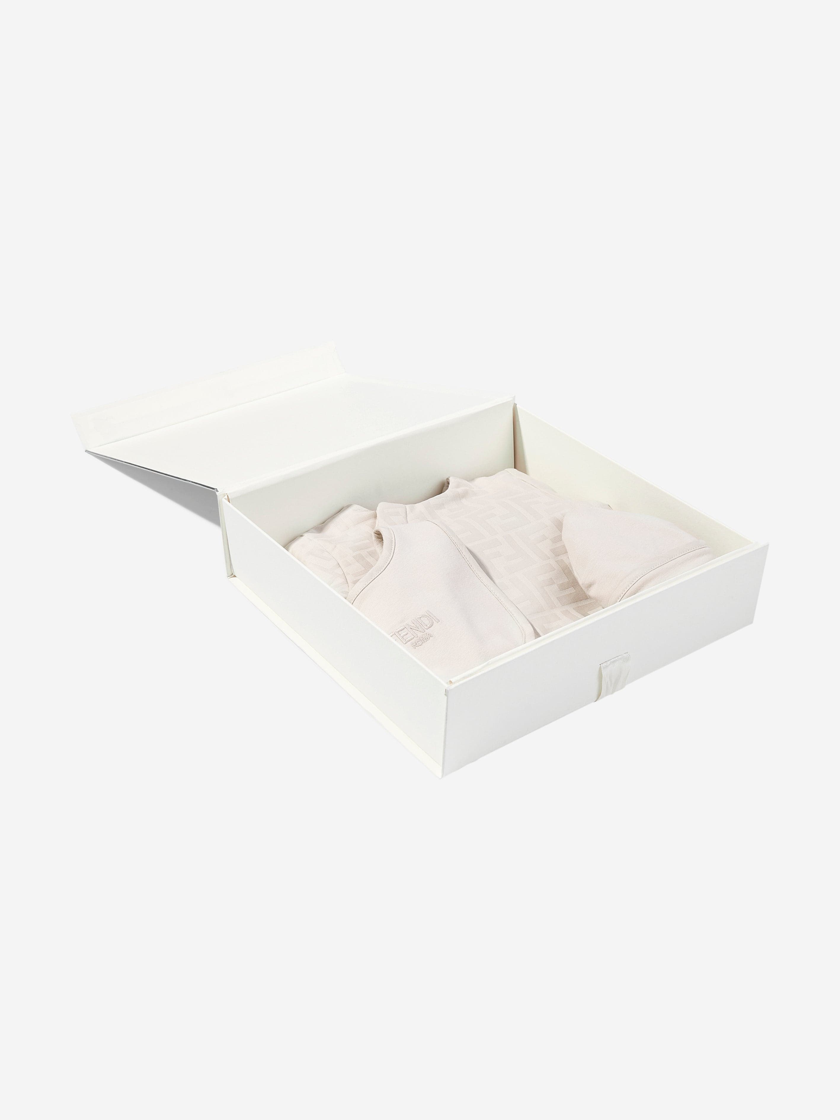 Fendi Baby 3 Piece Babygrow Set in Beige