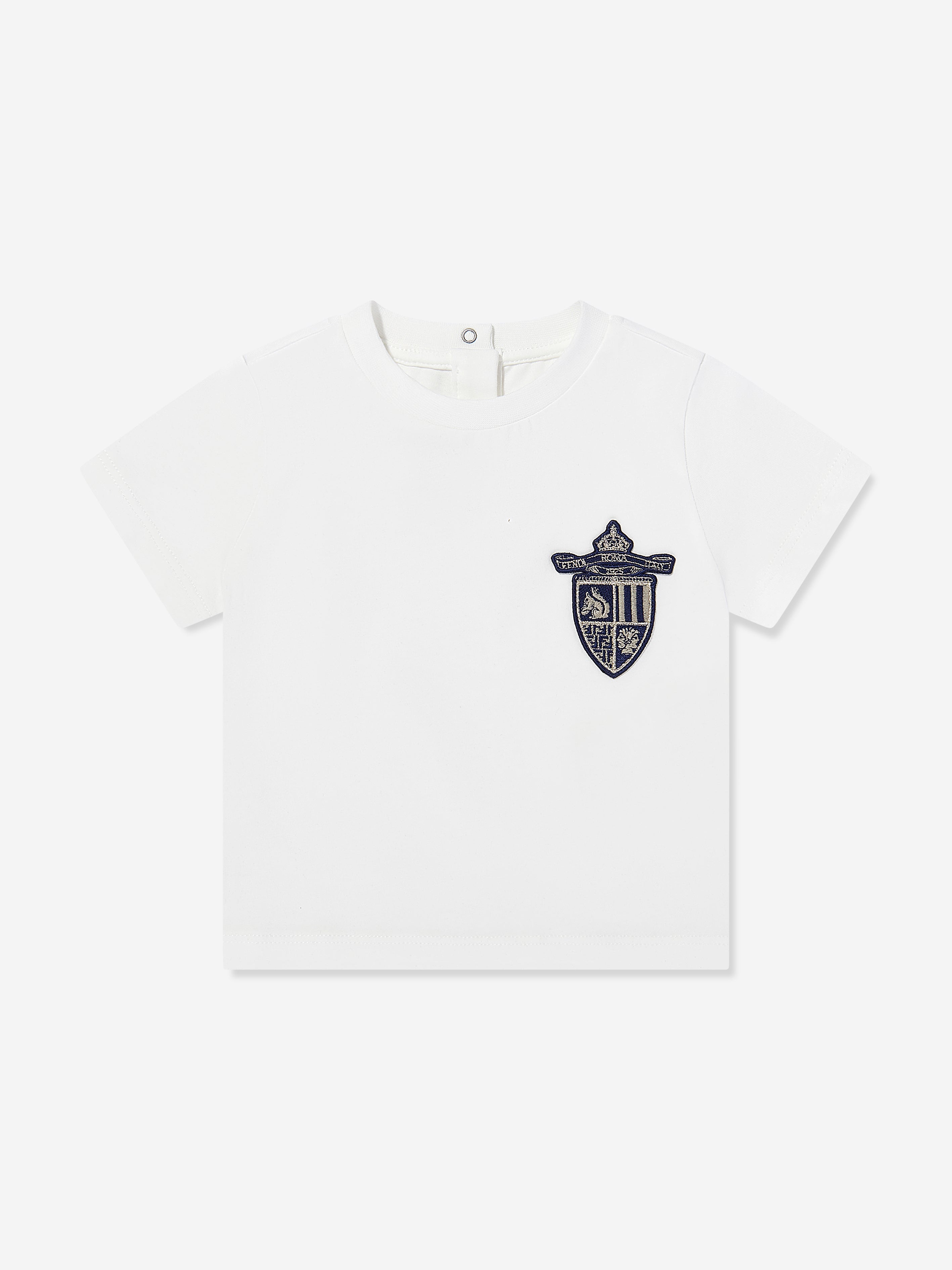 Fendi Baby Boys Shield T-Shirt in White