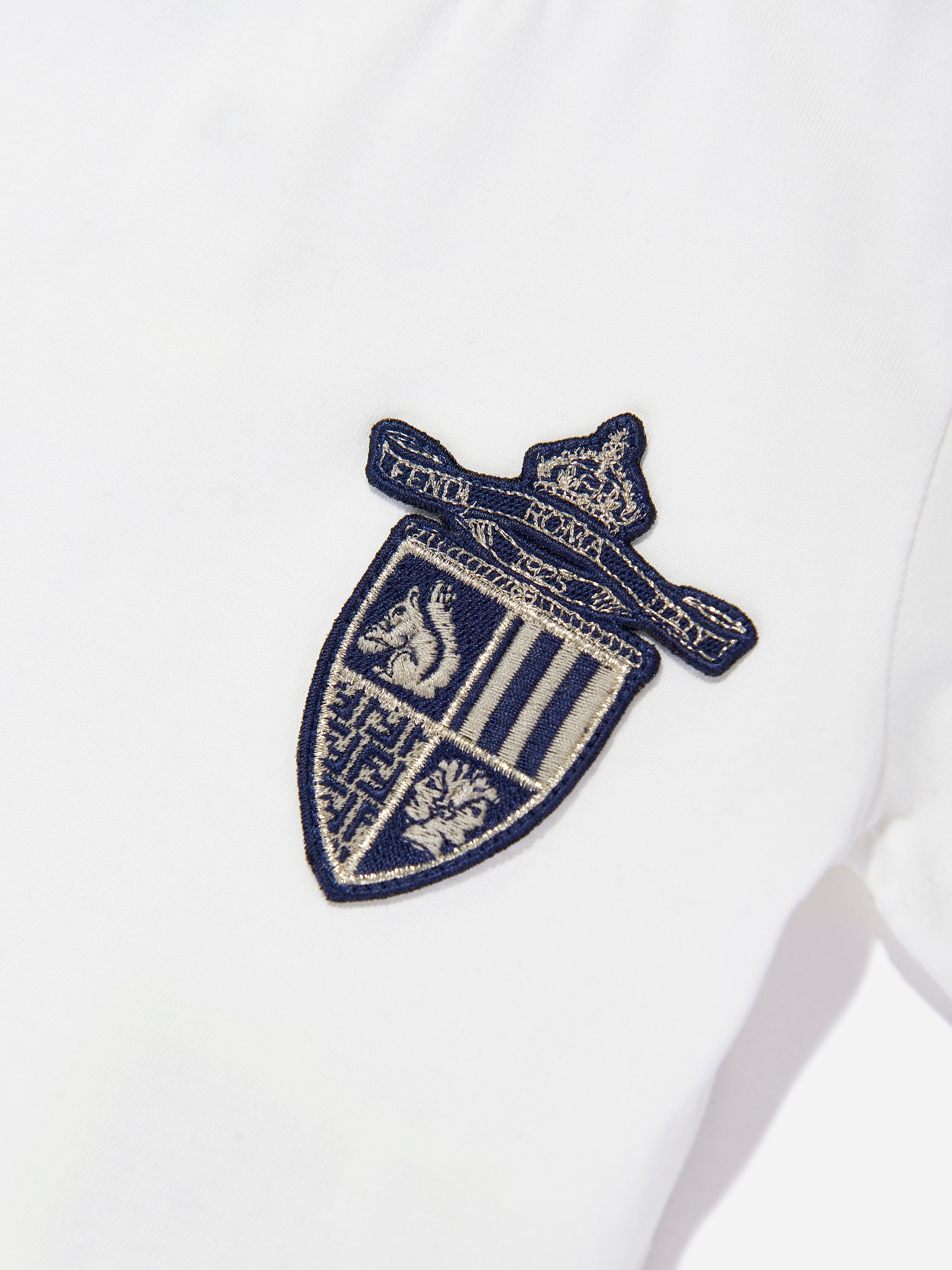 Fendi Baby Boys Shield T-Shirt in White