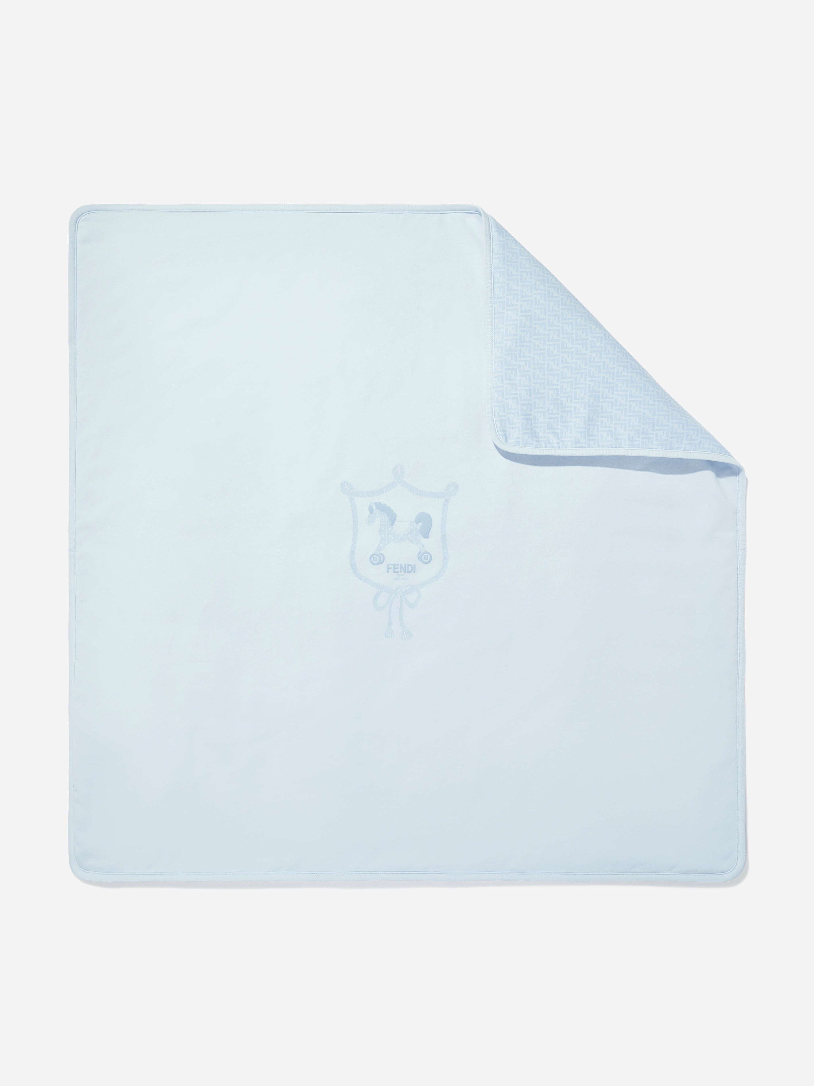 Fendi Baby Boys Toy Horse Blanket in Blue