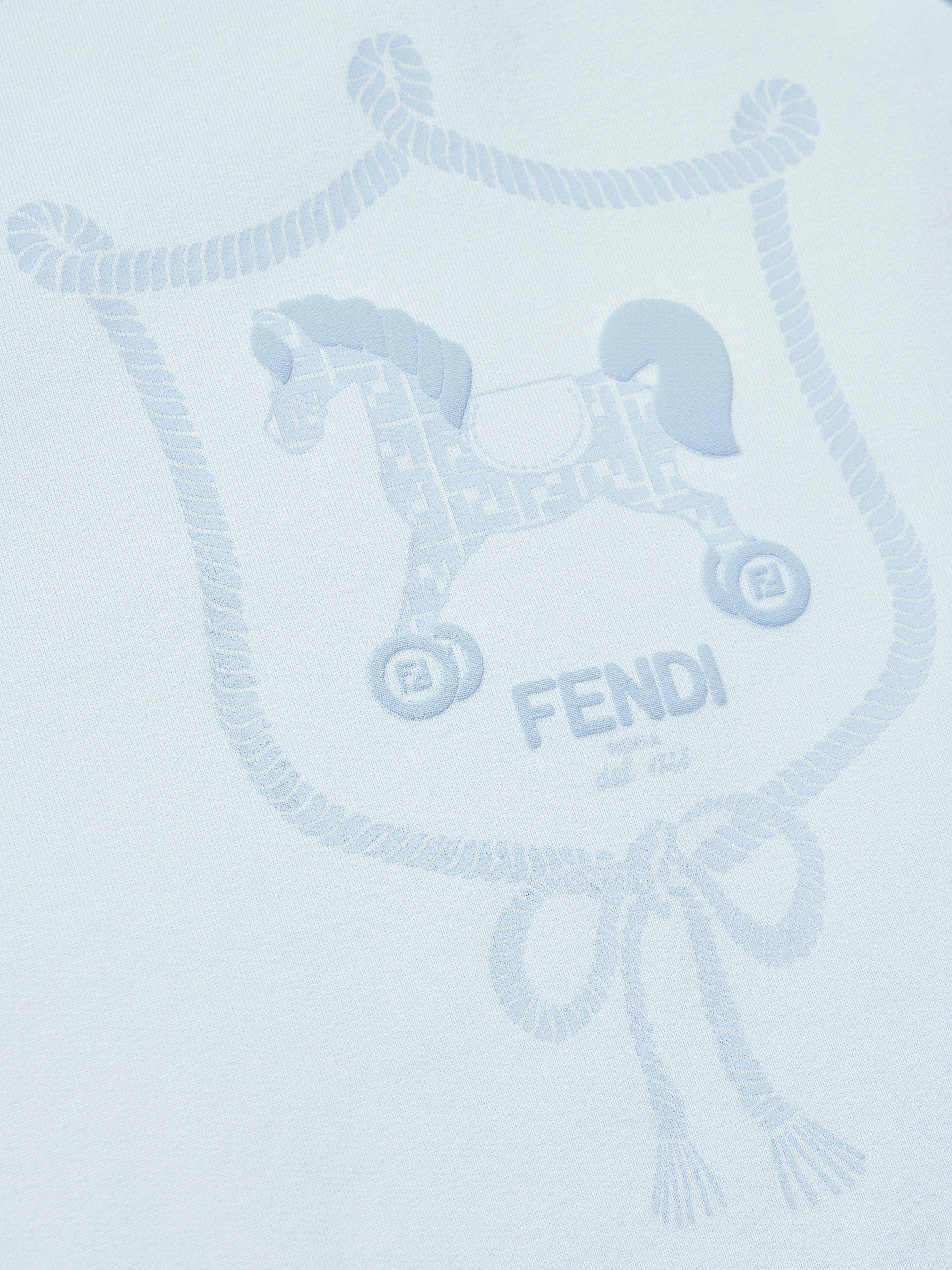 Fendi Baby Boys Toy Horse Blanket in Blue