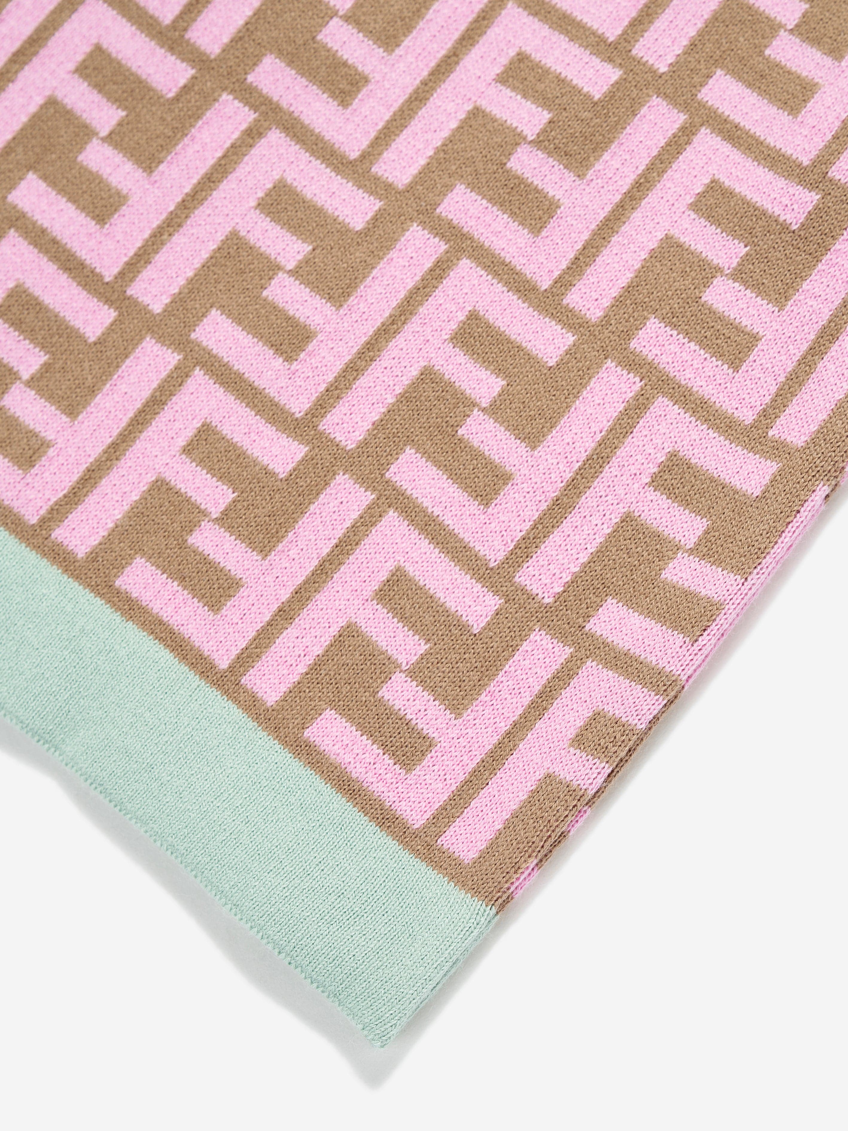 Fendi Girls FF Monogram Skirt in Brown