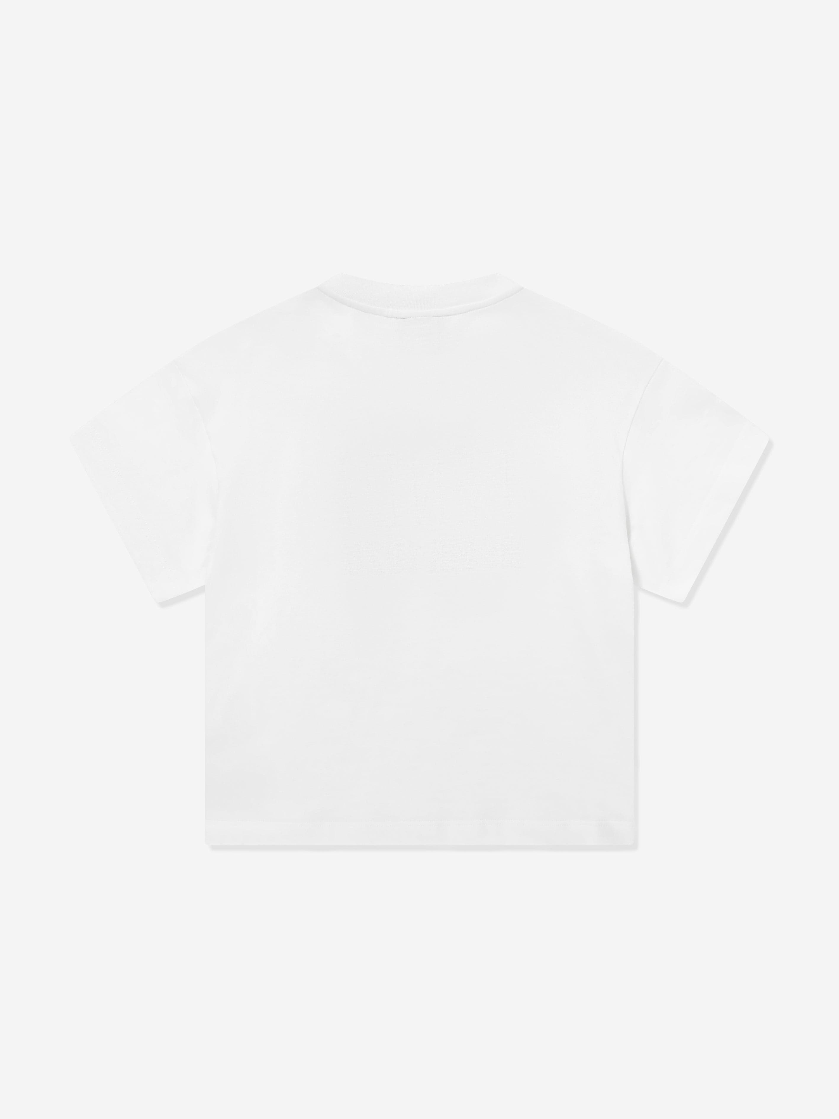 Fendi Kids Logo T-Shirt in White