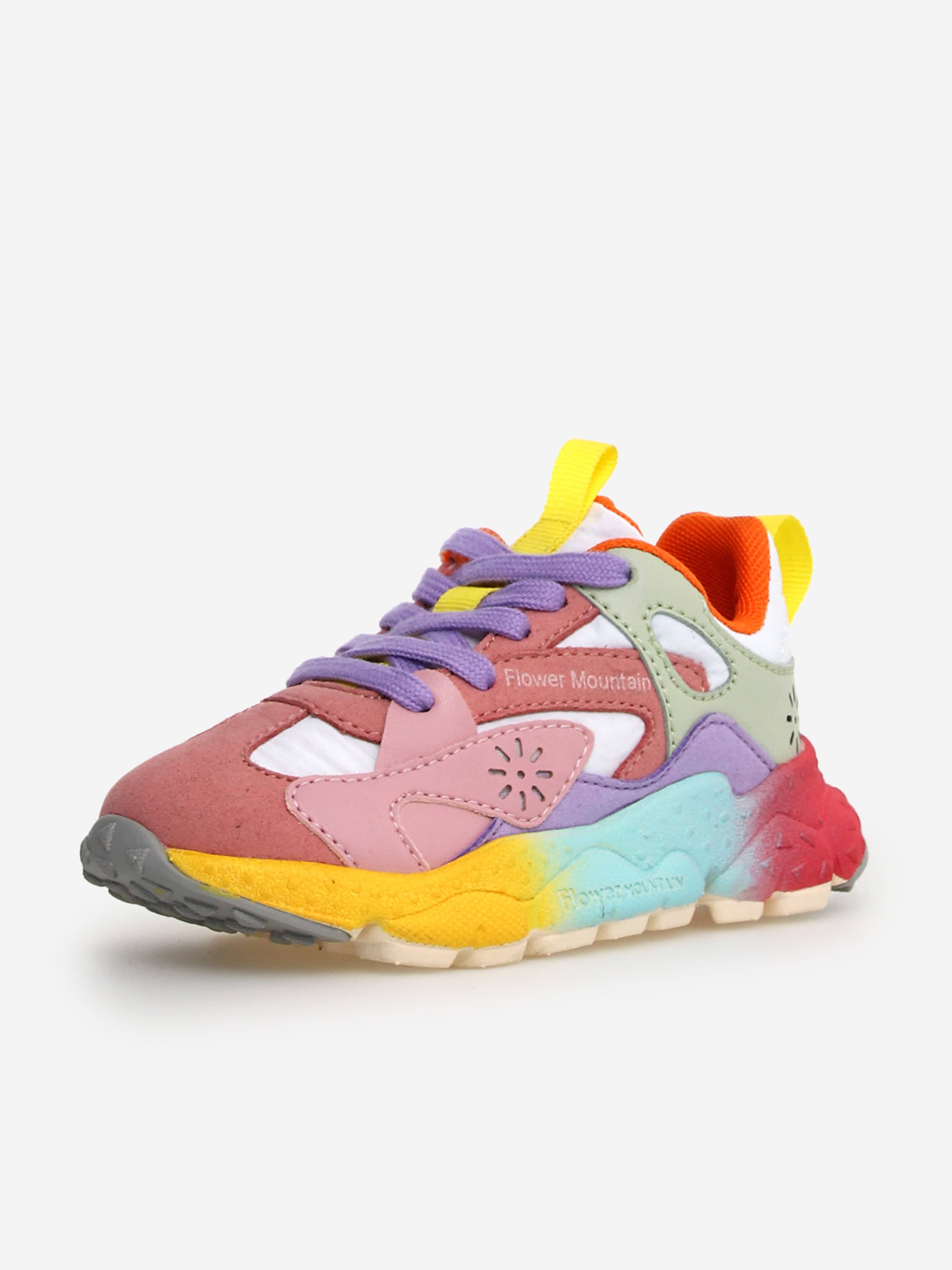 Flower Mountain Kids Saburo Trainers in Multicolour