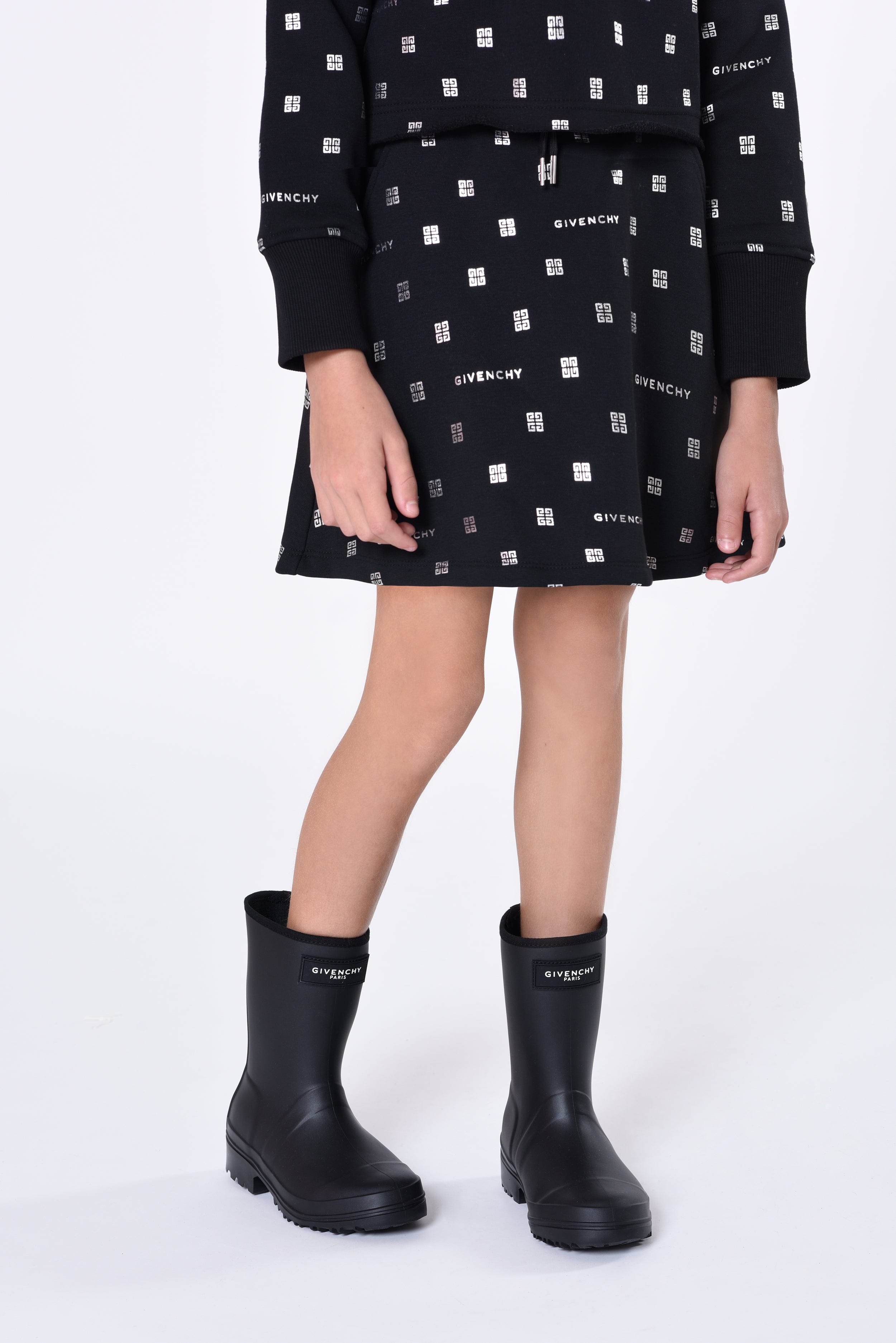 Givenchy Girls 4G Logo Skirt in Black