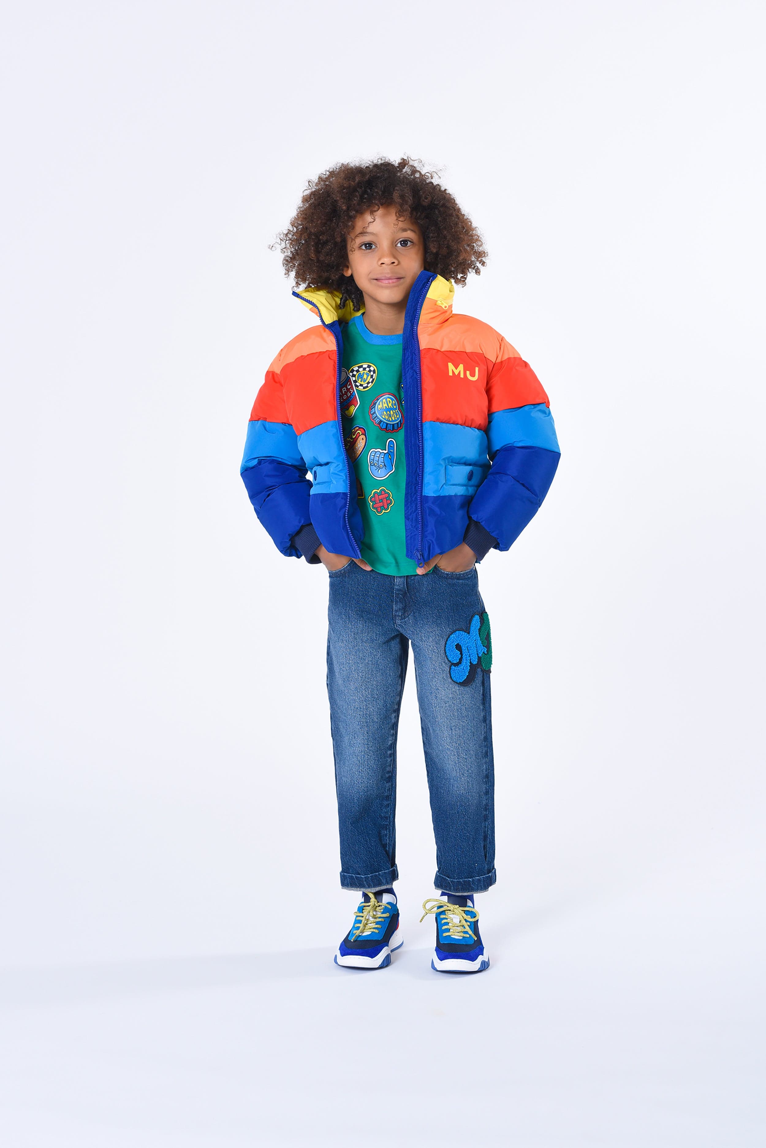 MARC JACOBS Boys Puffer Jacket in Multicolour