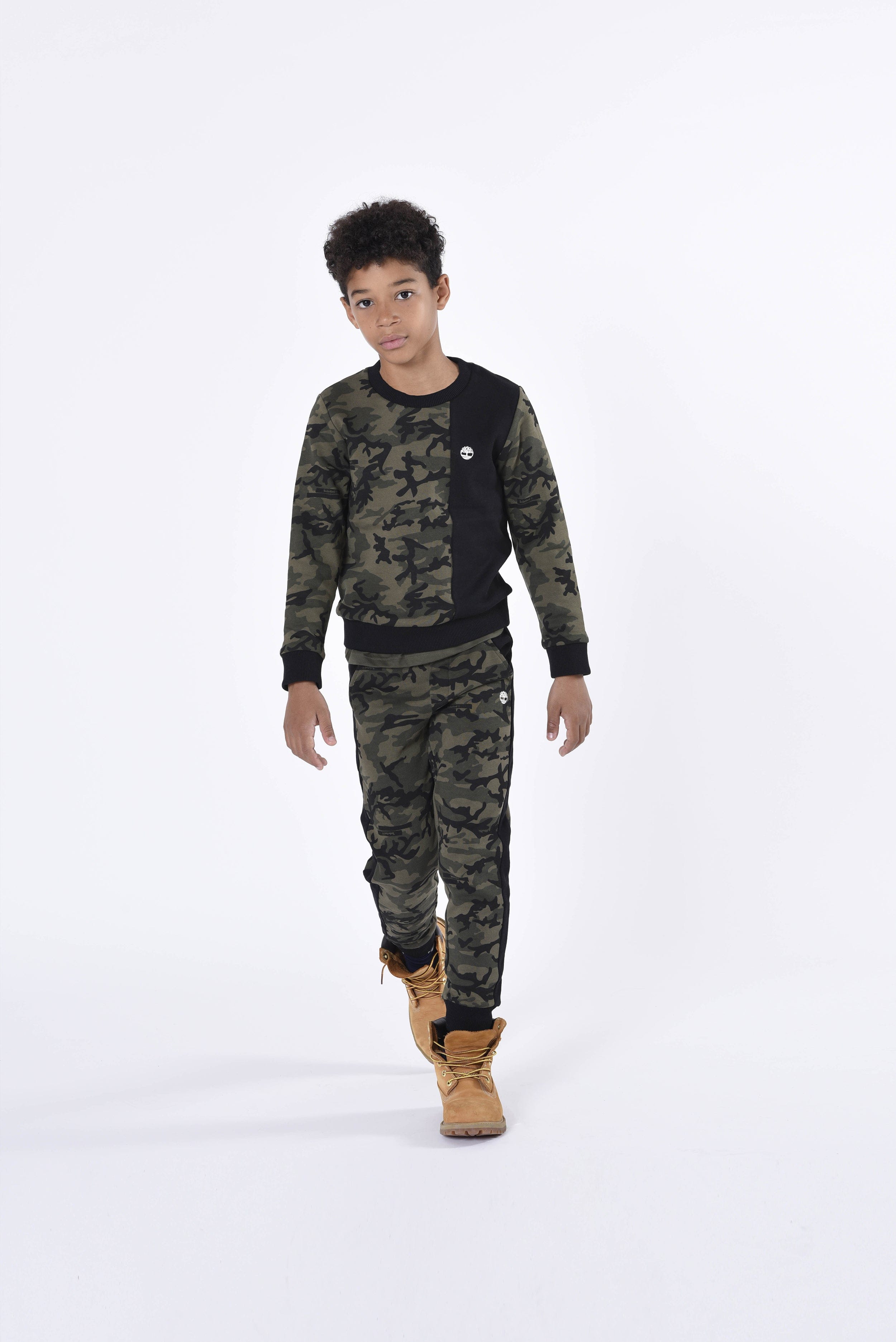 Timberland Boys Camouflage Sweatshirt in Green