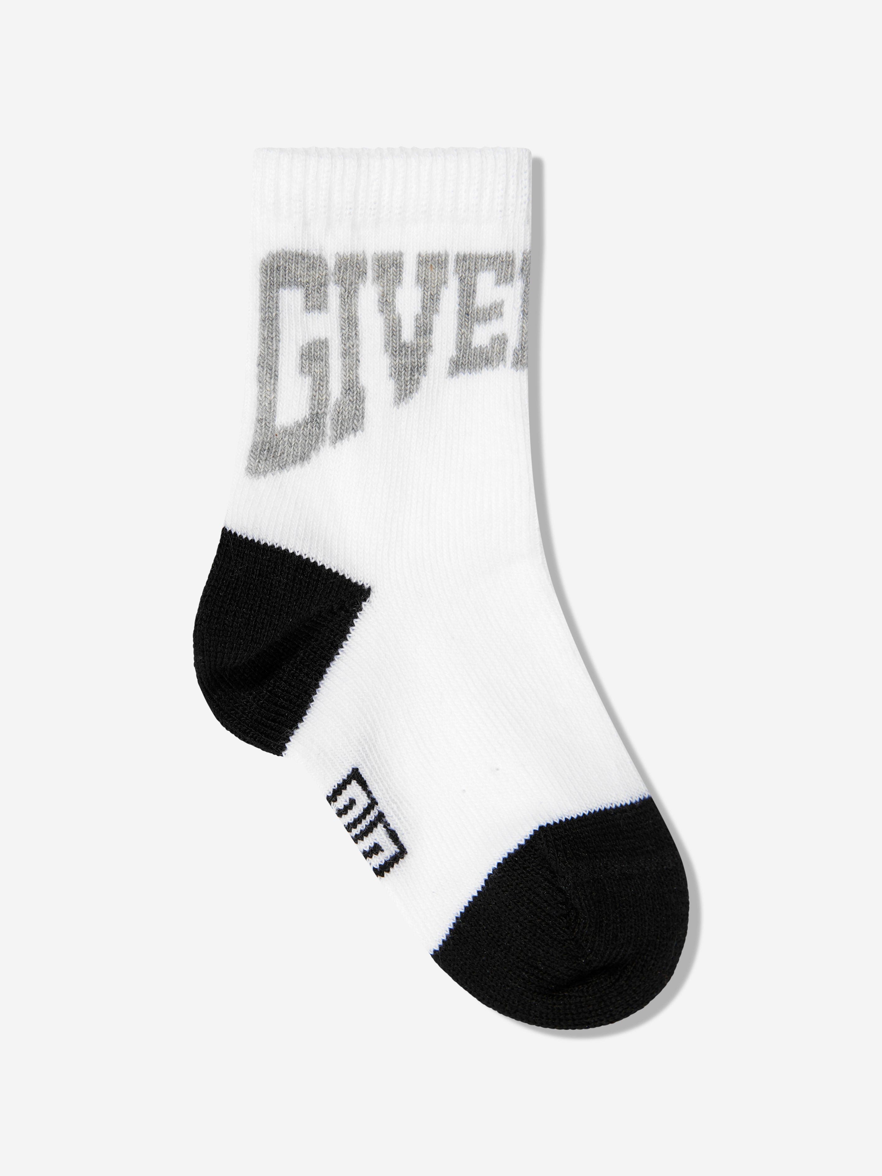 Givenchy Baby Boys 2 Pack Socks Set in White