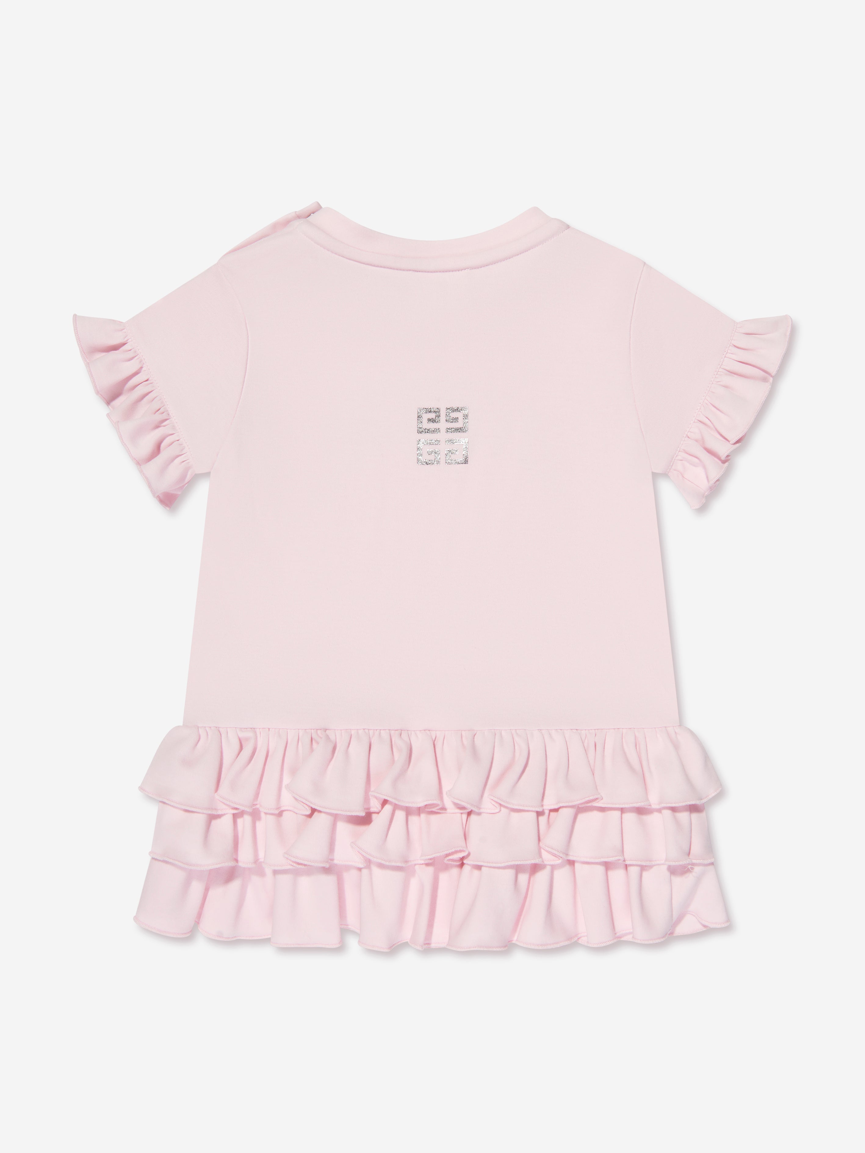 Givenchy Baby Girls Logo Print Dress in Pink