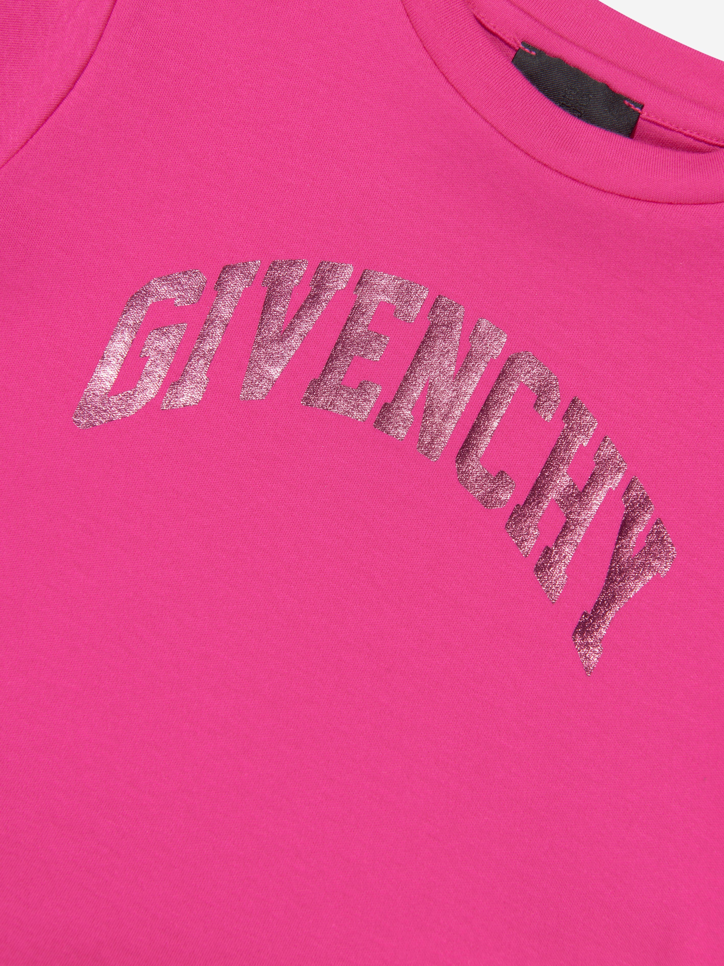 Givenchy Baby Girls Logo Print Dress in Pink