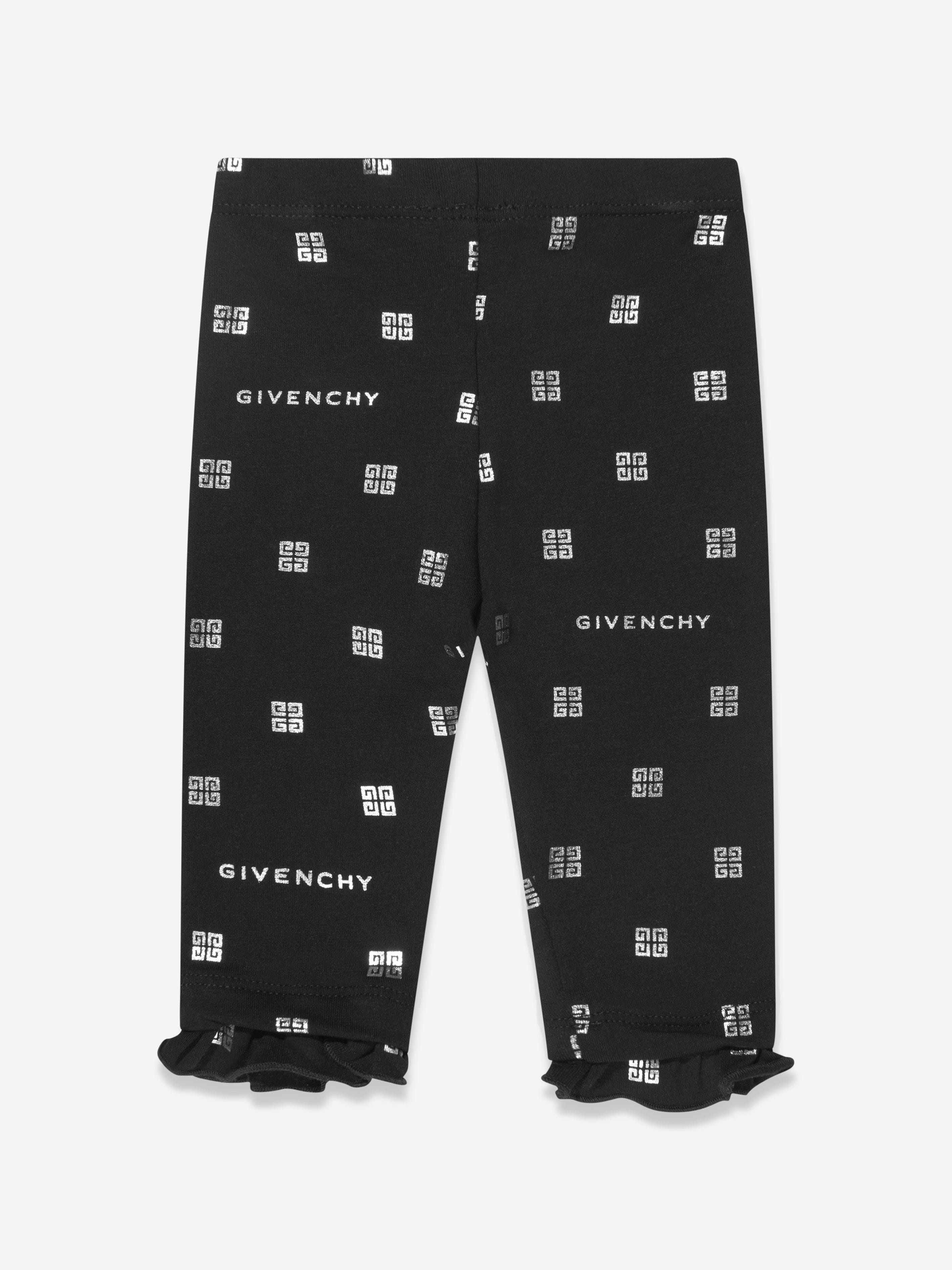 Givenchy Baby Girls Logo Leggings in Black