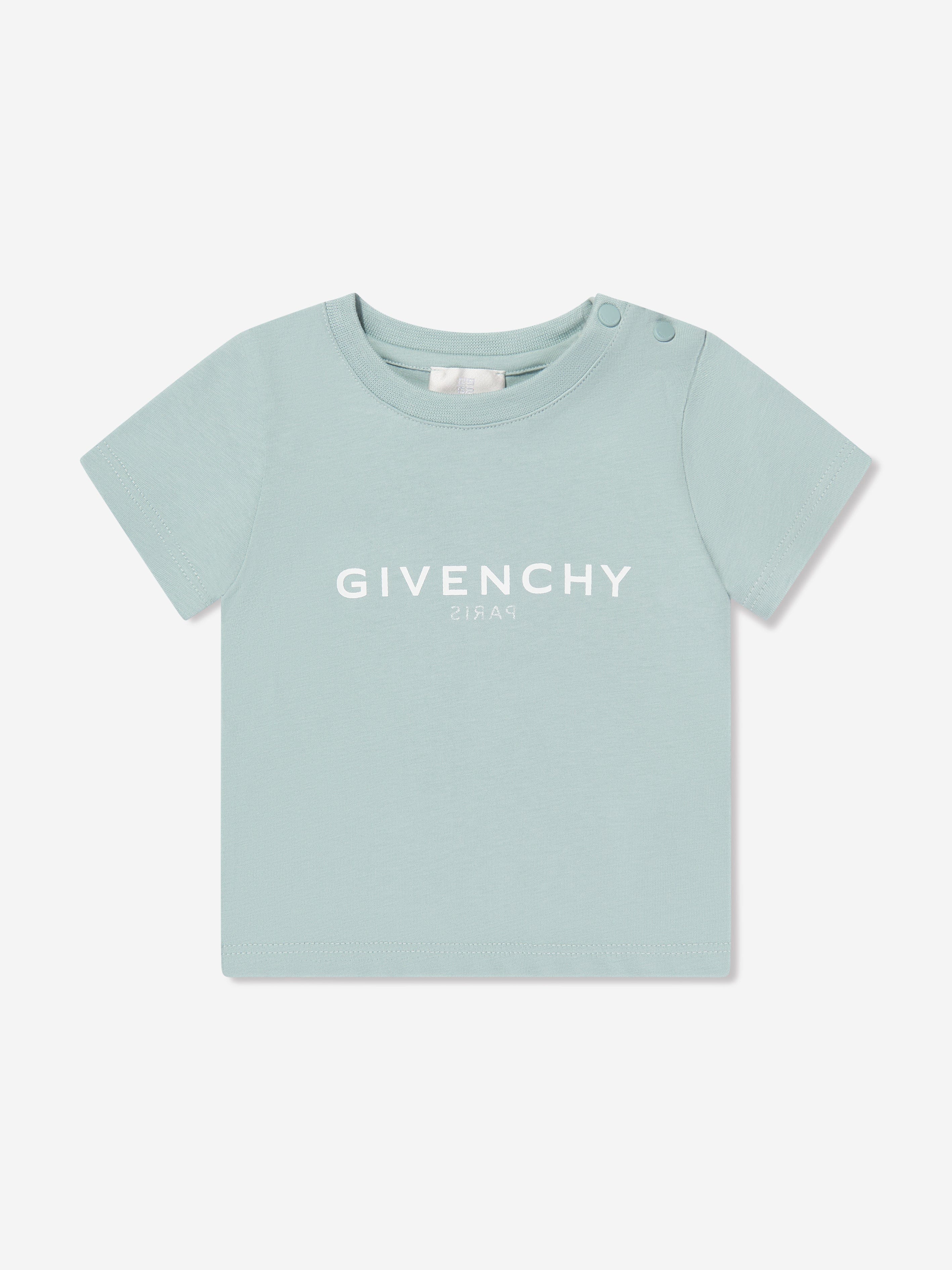 Givenchy Baby Boys Logo T-Shirt in Blue