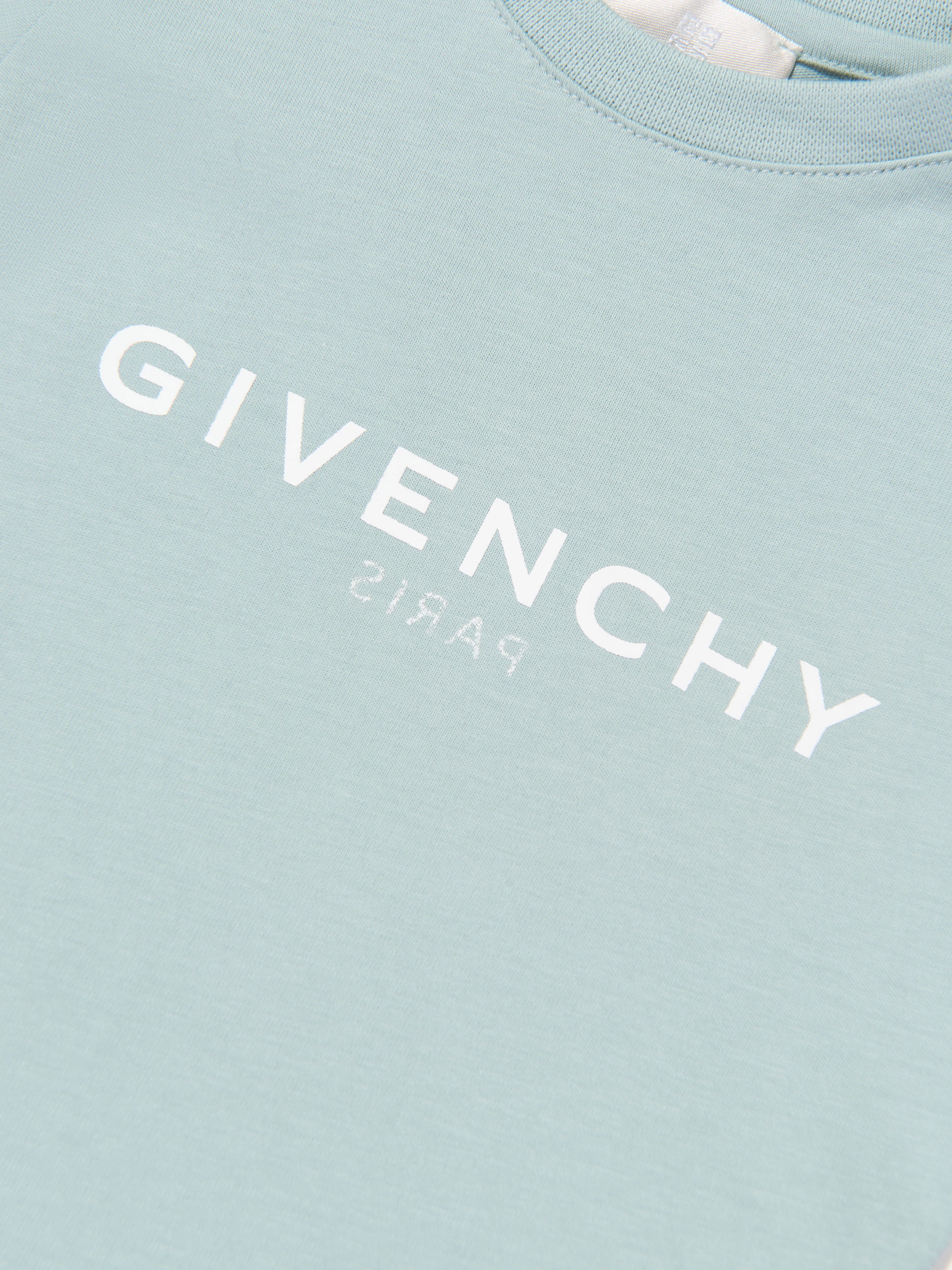 Givenchy Baby Boys Logo T-Shirt in Blue