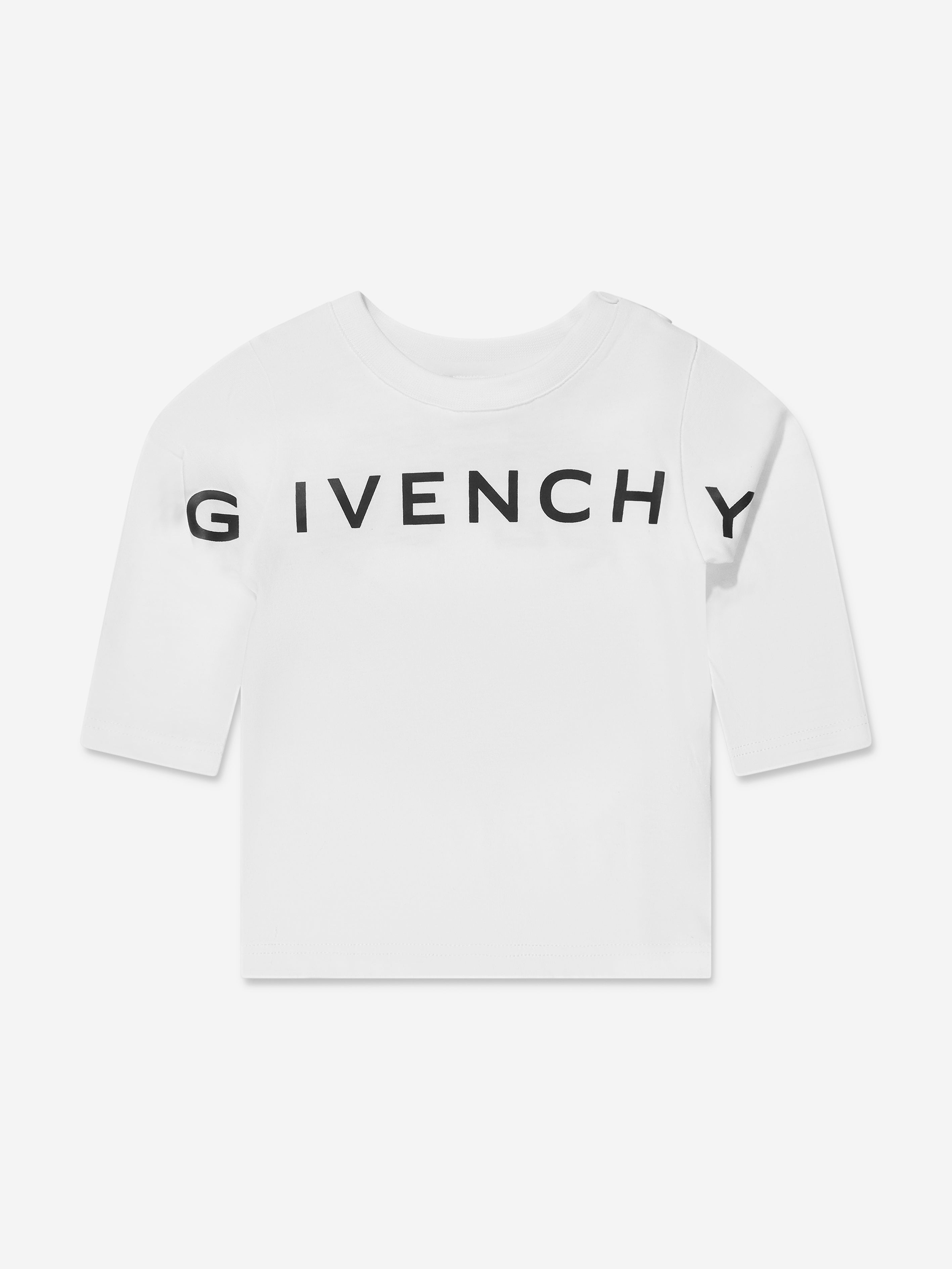 Givenchy Baby Boys Long Sleeve T-Shirt in White