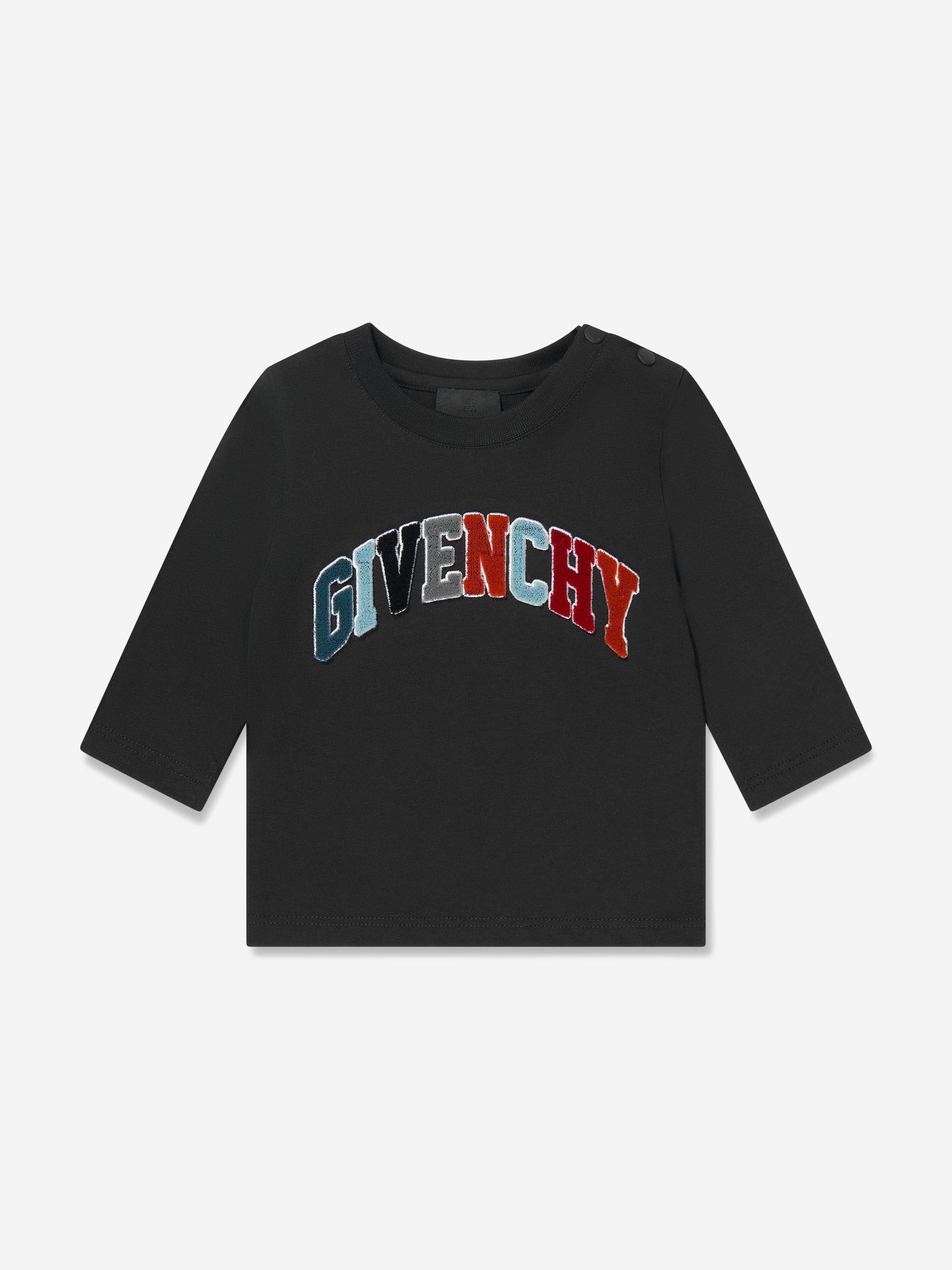 Givenchy Baby Boys Long Sleeve T-Shirt in Black