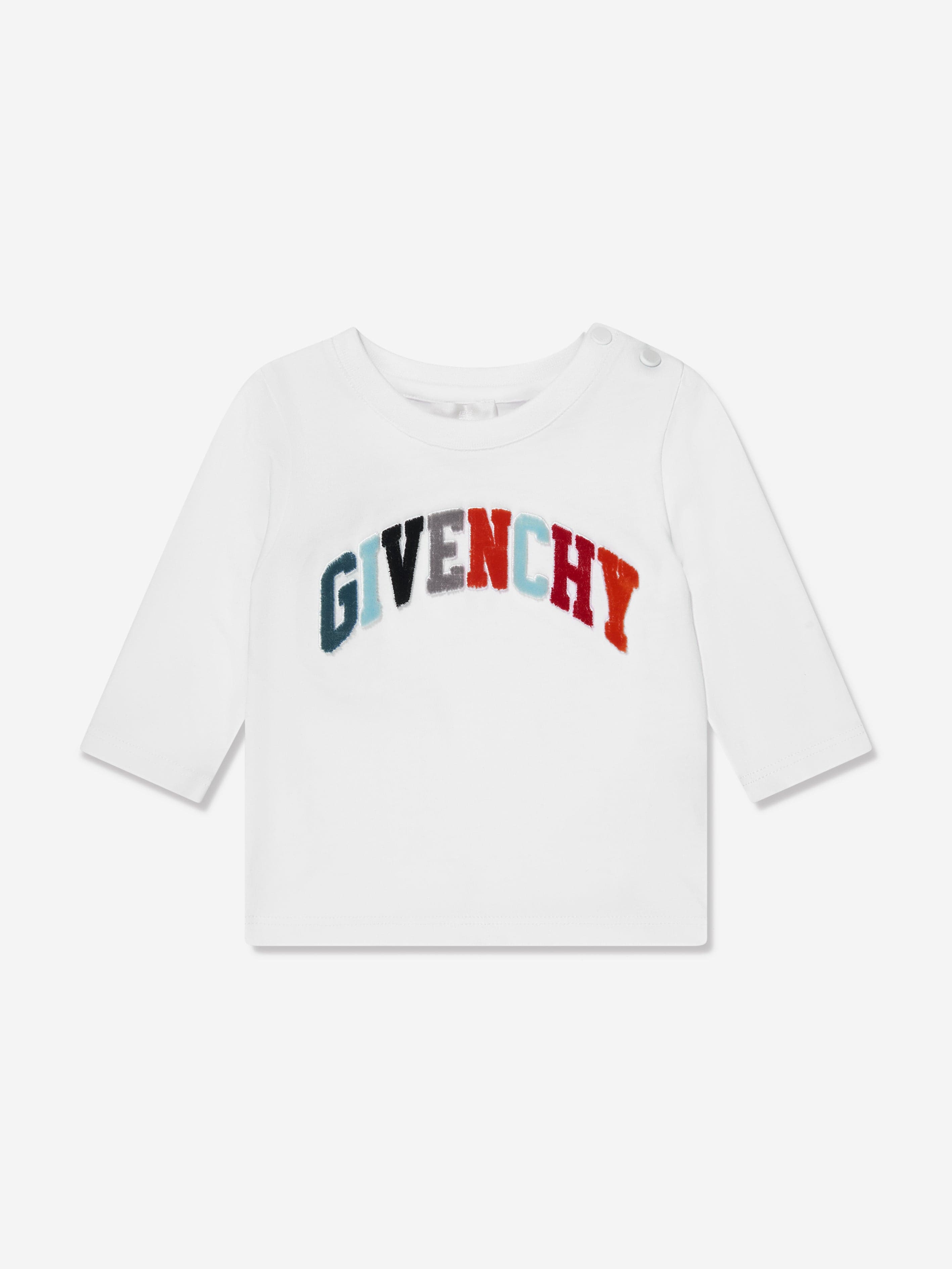 Givenchy Baby Boys Long Sleeve T-Shirt in White