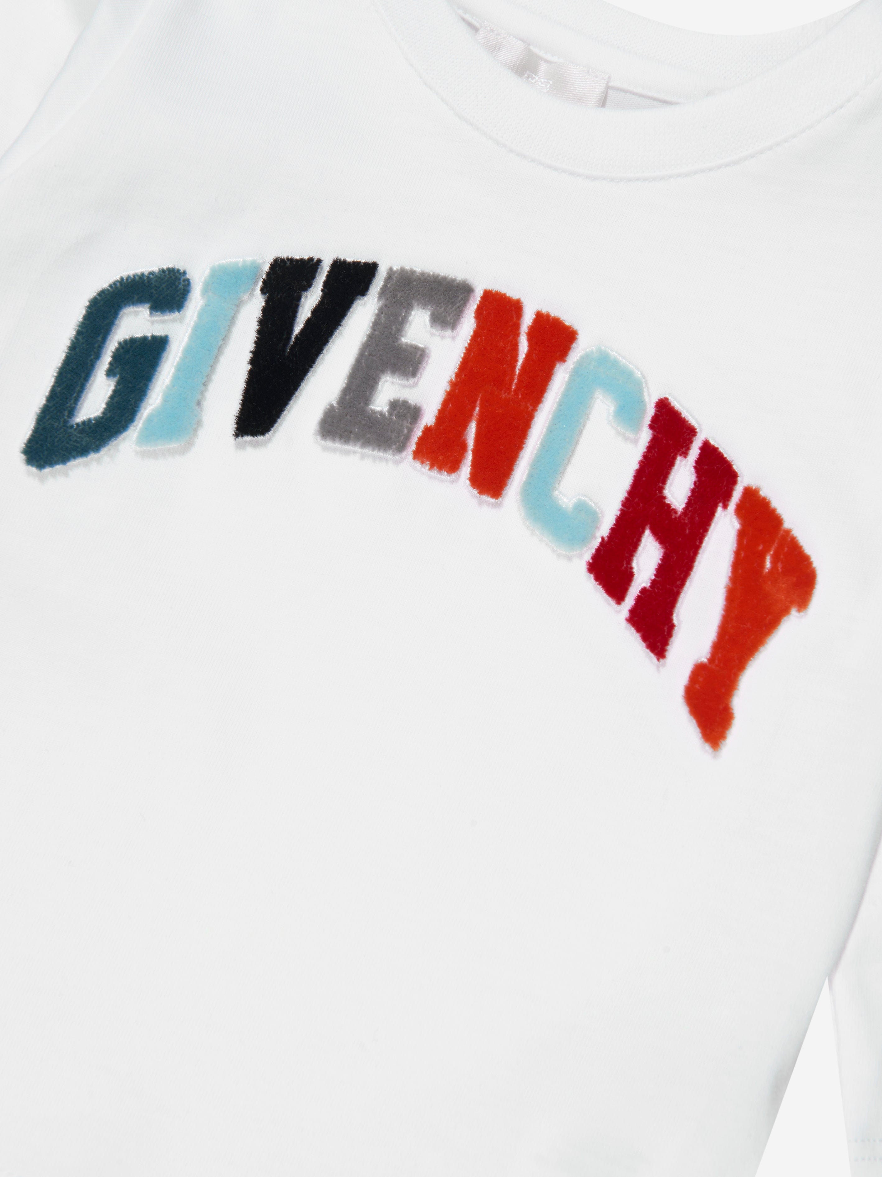 Givenchy Baby Boys Long Sleeve T-Shirt in White