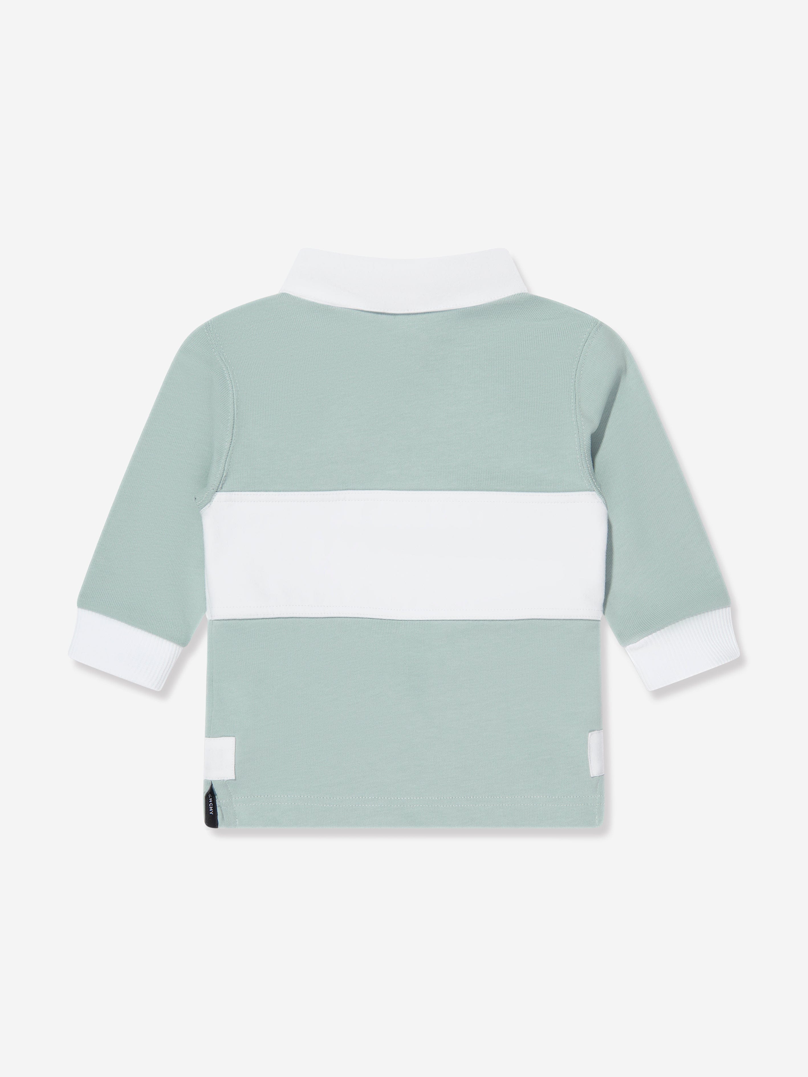 Givenchy Baby Boys Long Sleeve Polo Shirt in Blue