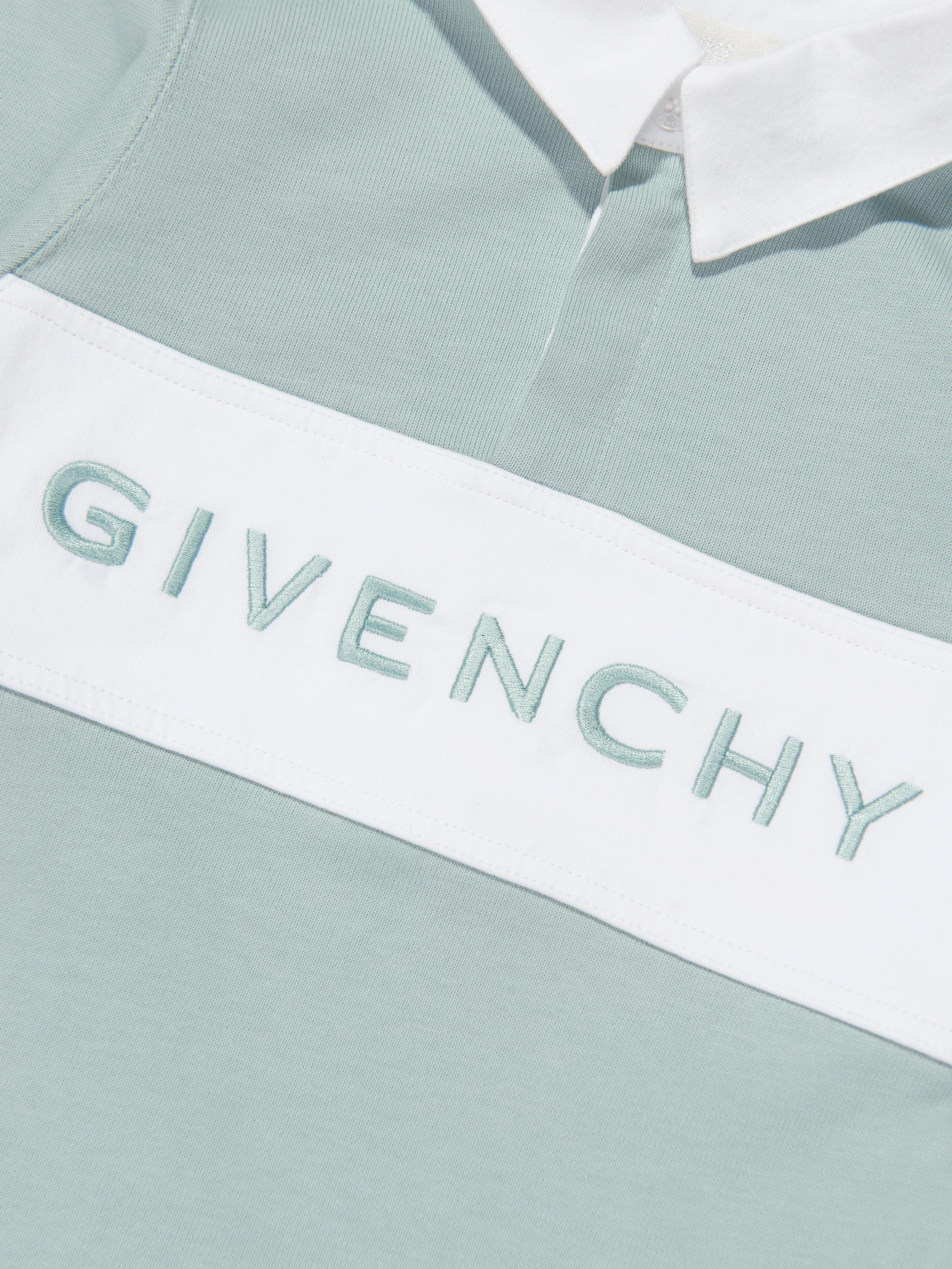 Givenchy Baby Boys Long Sleeve Polo Shirt in Blue