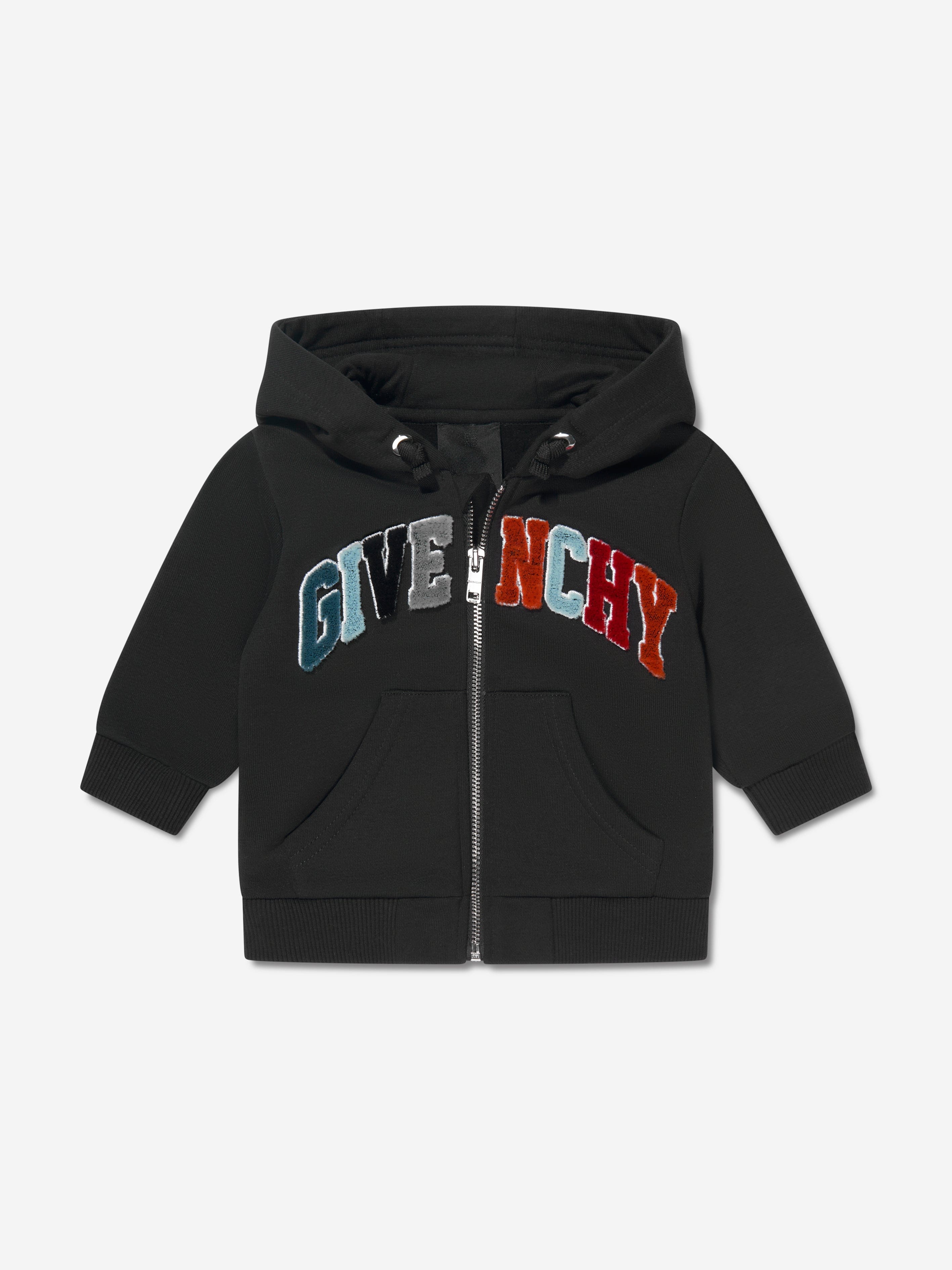 Givenchy Baby Boys Zip Up Top in Black