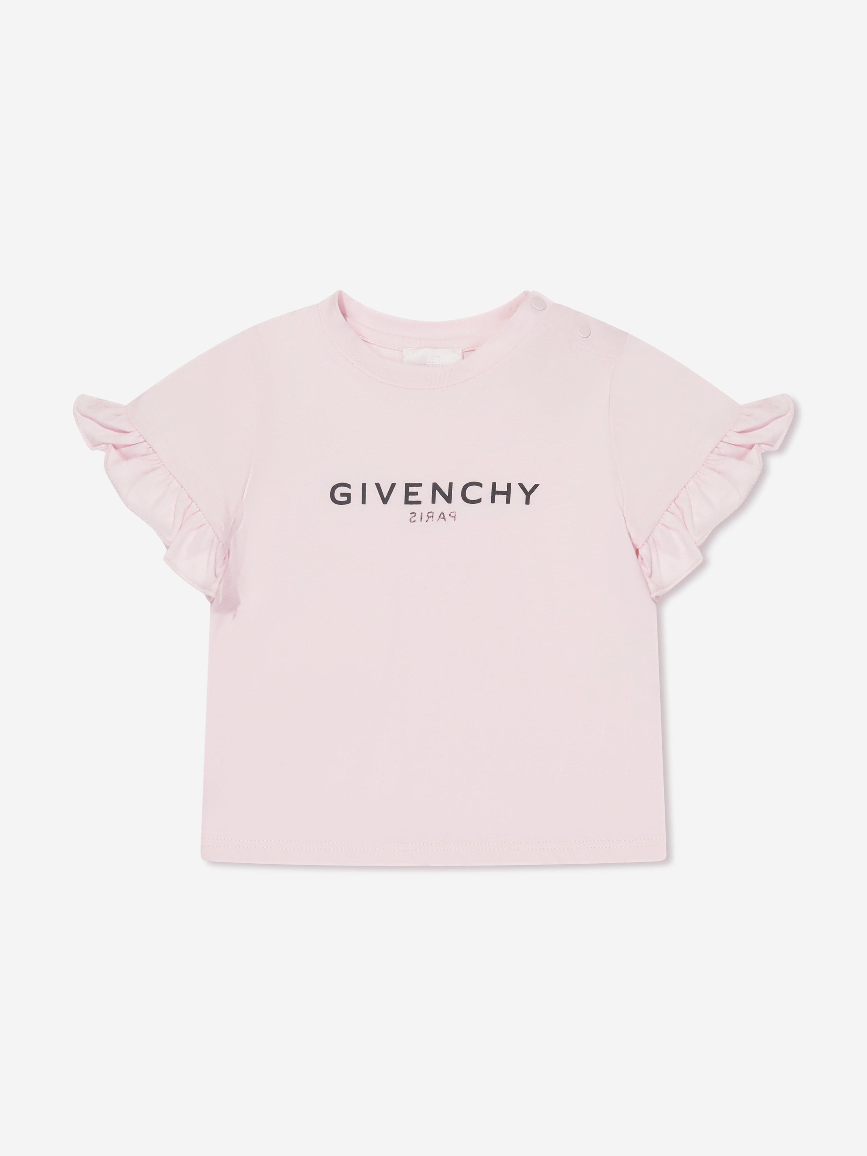 Givenchy Baby Girls Logo T-Shirt in Pink