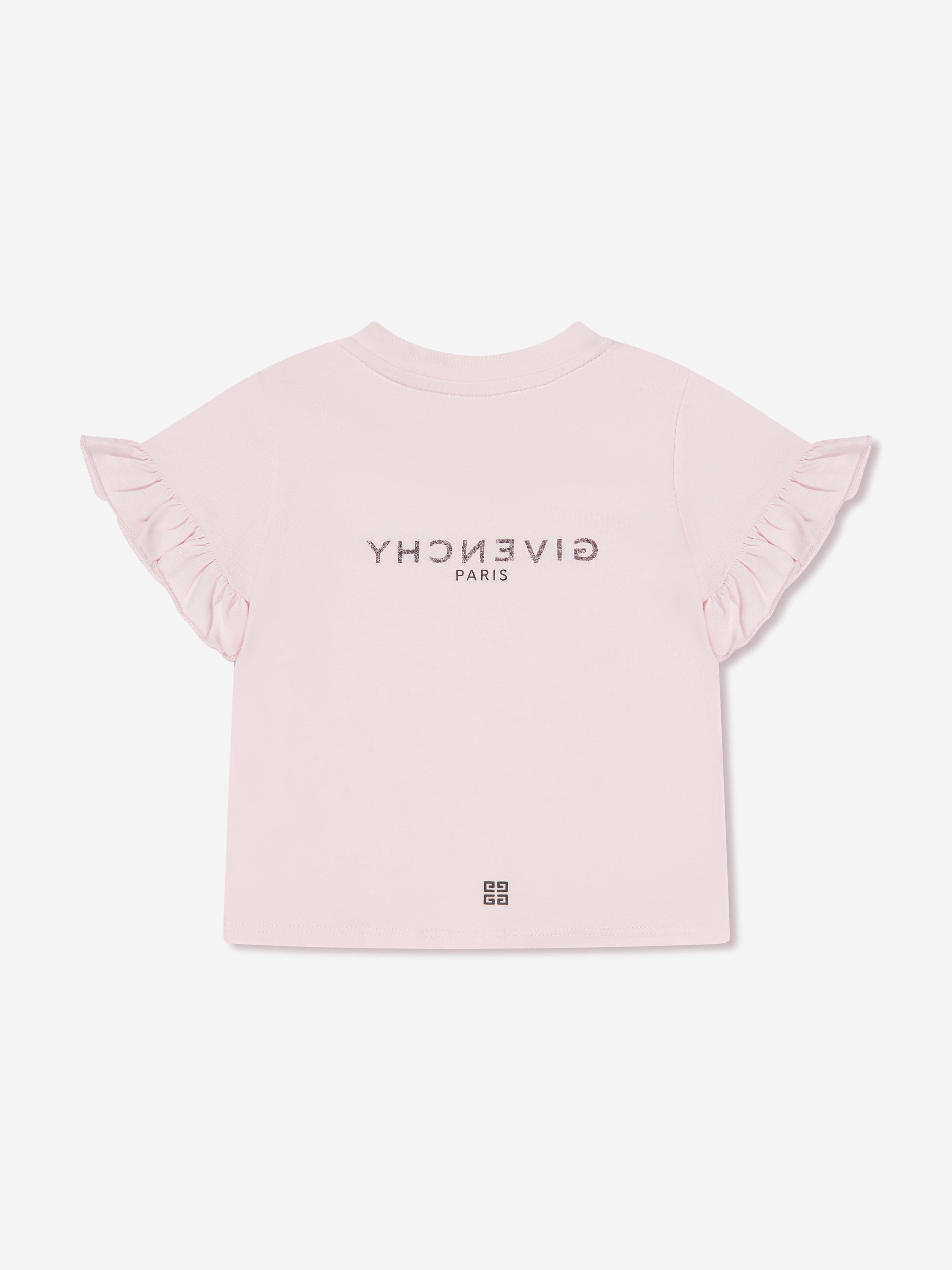 Givenchy Baby Girls Logo T-Shirt in Pink