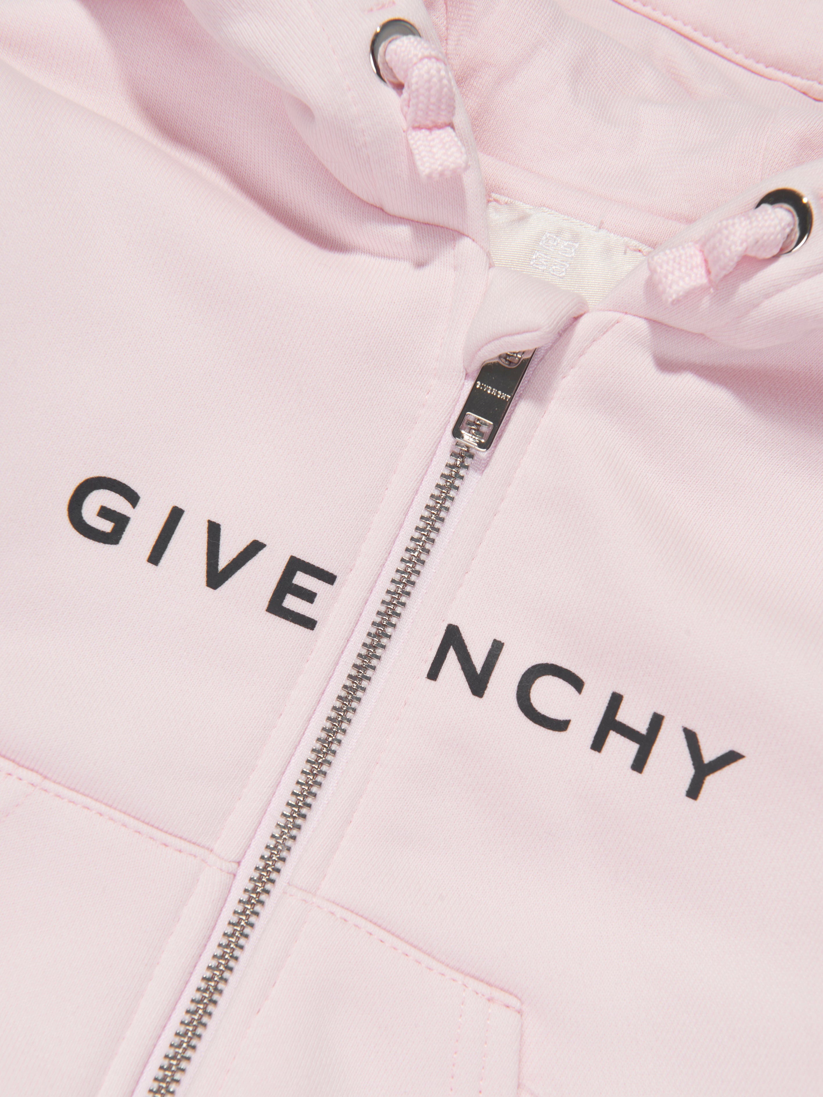 Givenchy Baby Girls Zip Up Top in Pink