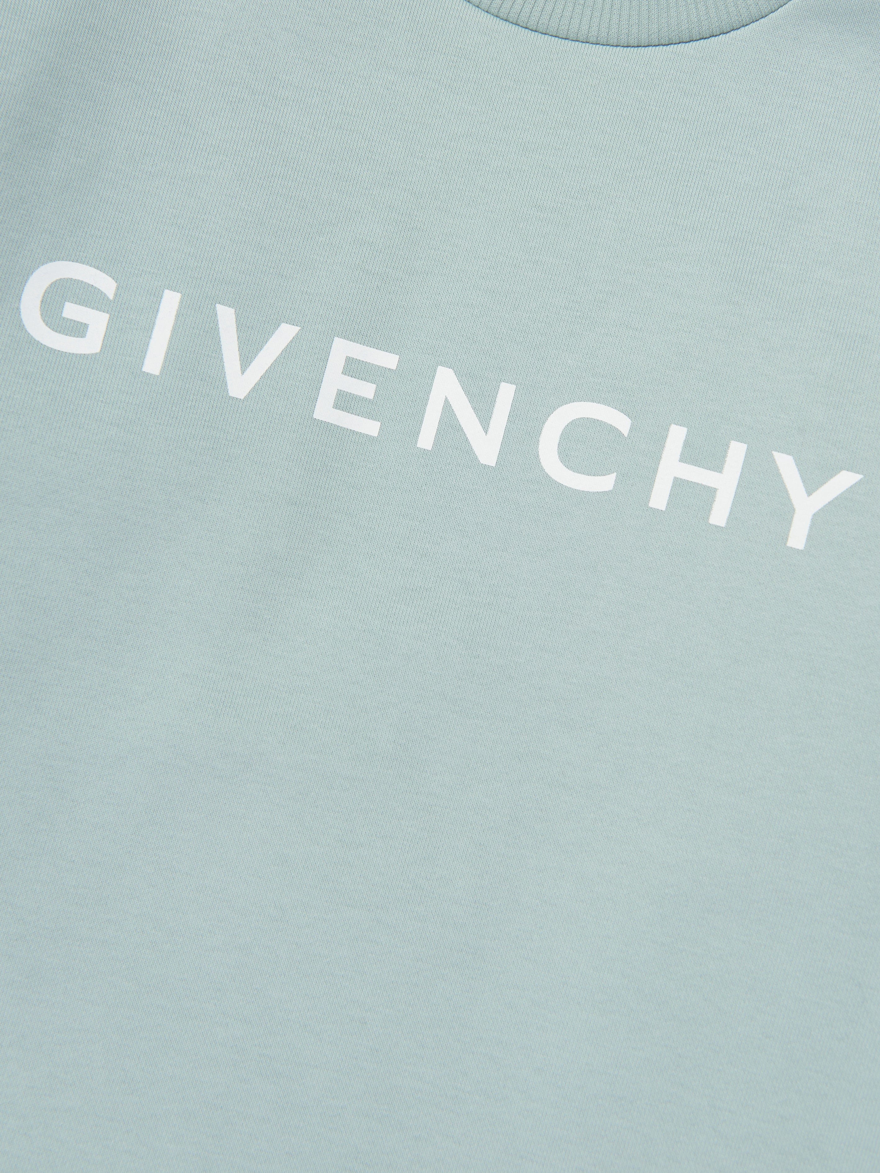 Givenchy Girls Frilly Fleece Dress in Blue