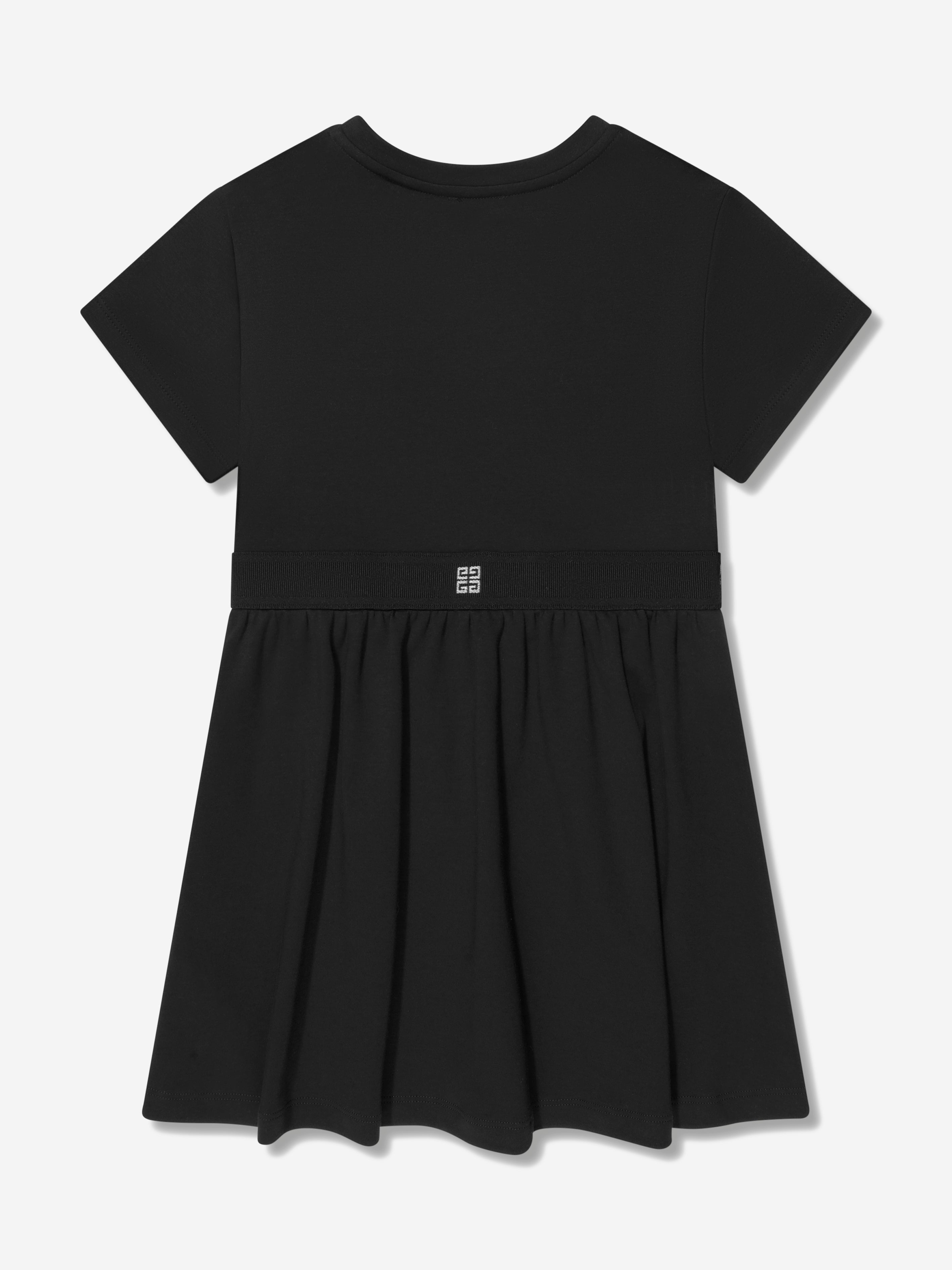 Givenchy Girls Jersey Logo Dress in Black