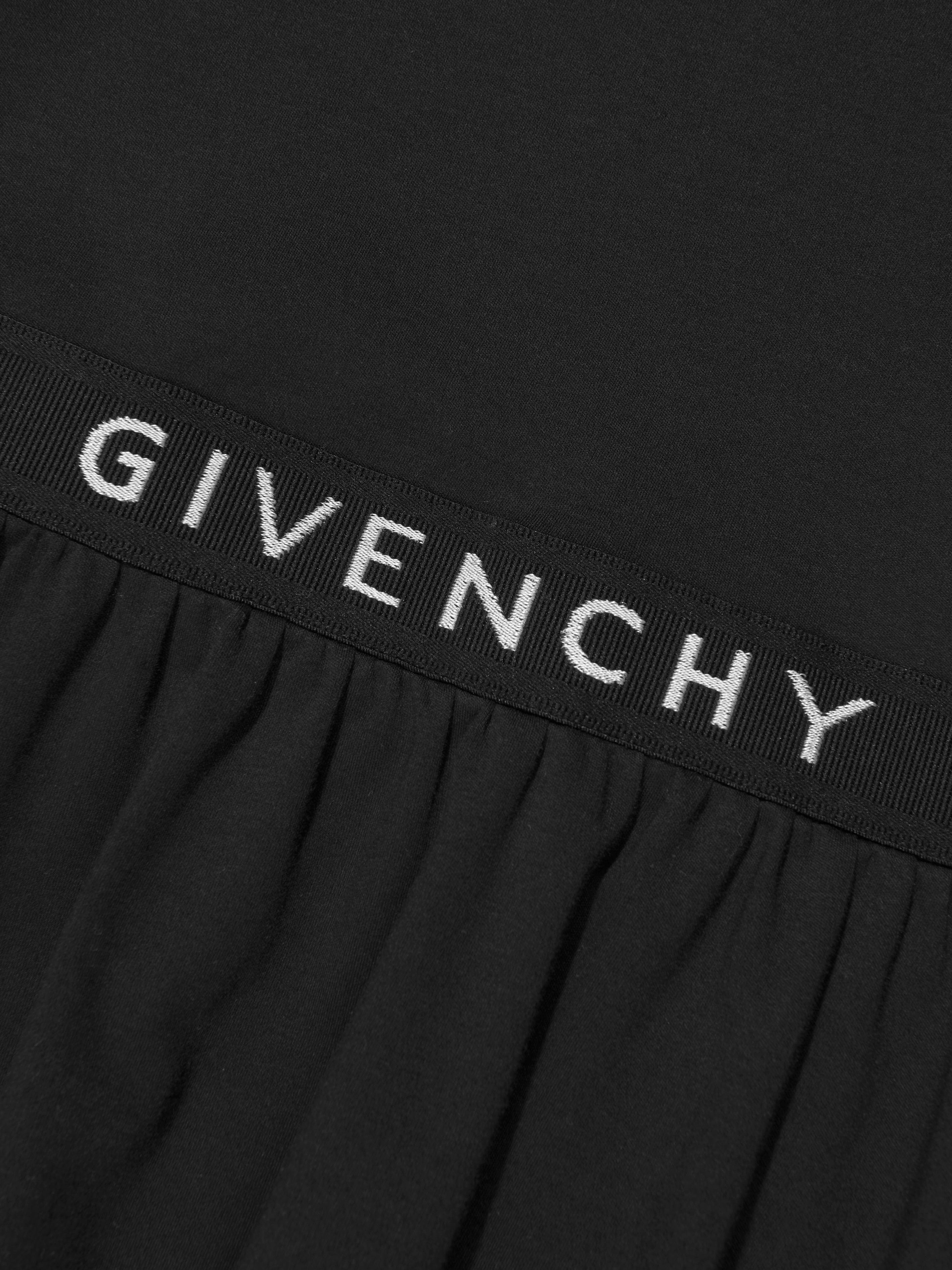 Givenchy Girls Jersey Logo Dress in Black