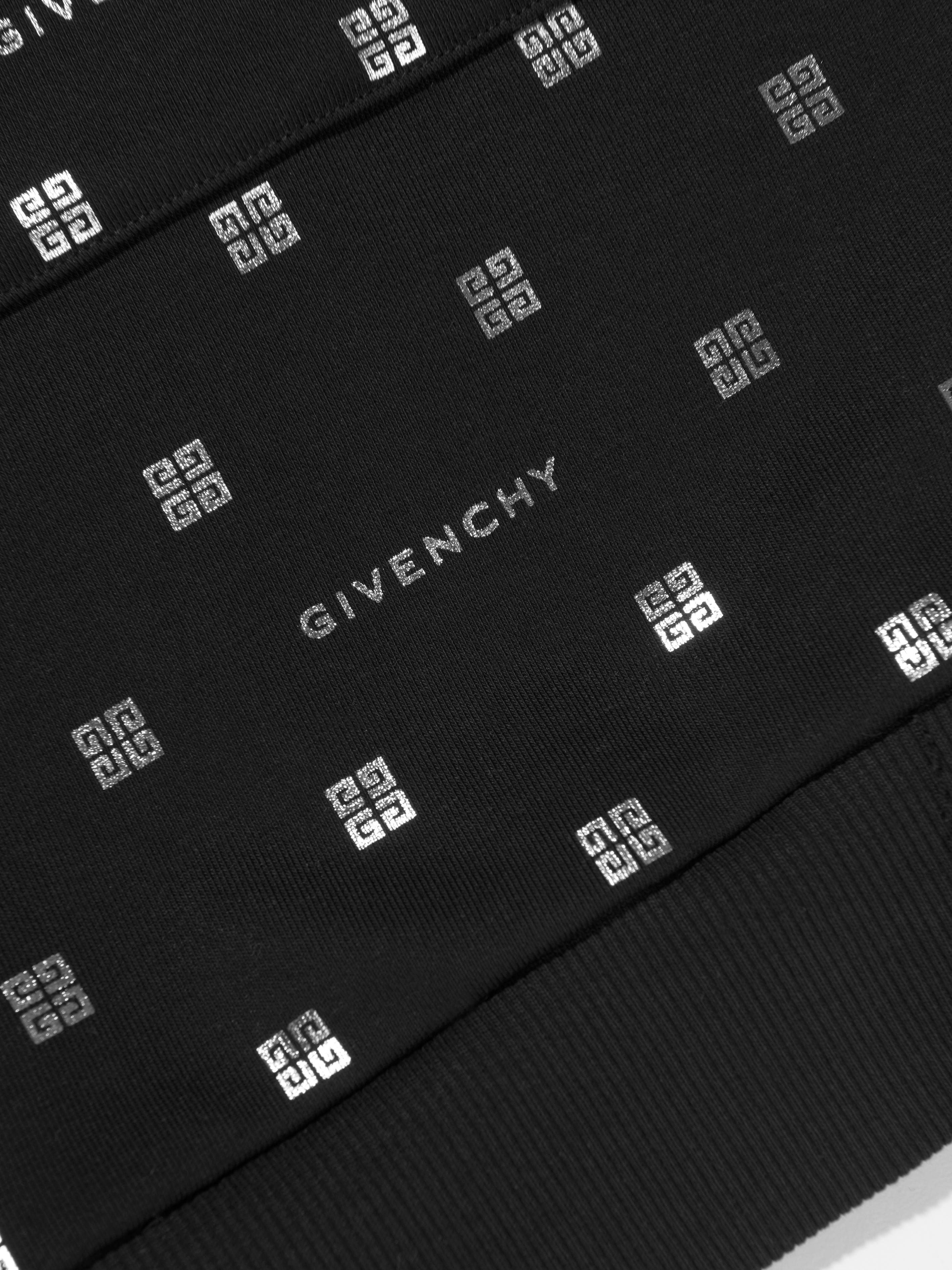 Givenchy Girls Hooded 4G Logo Dress in Black