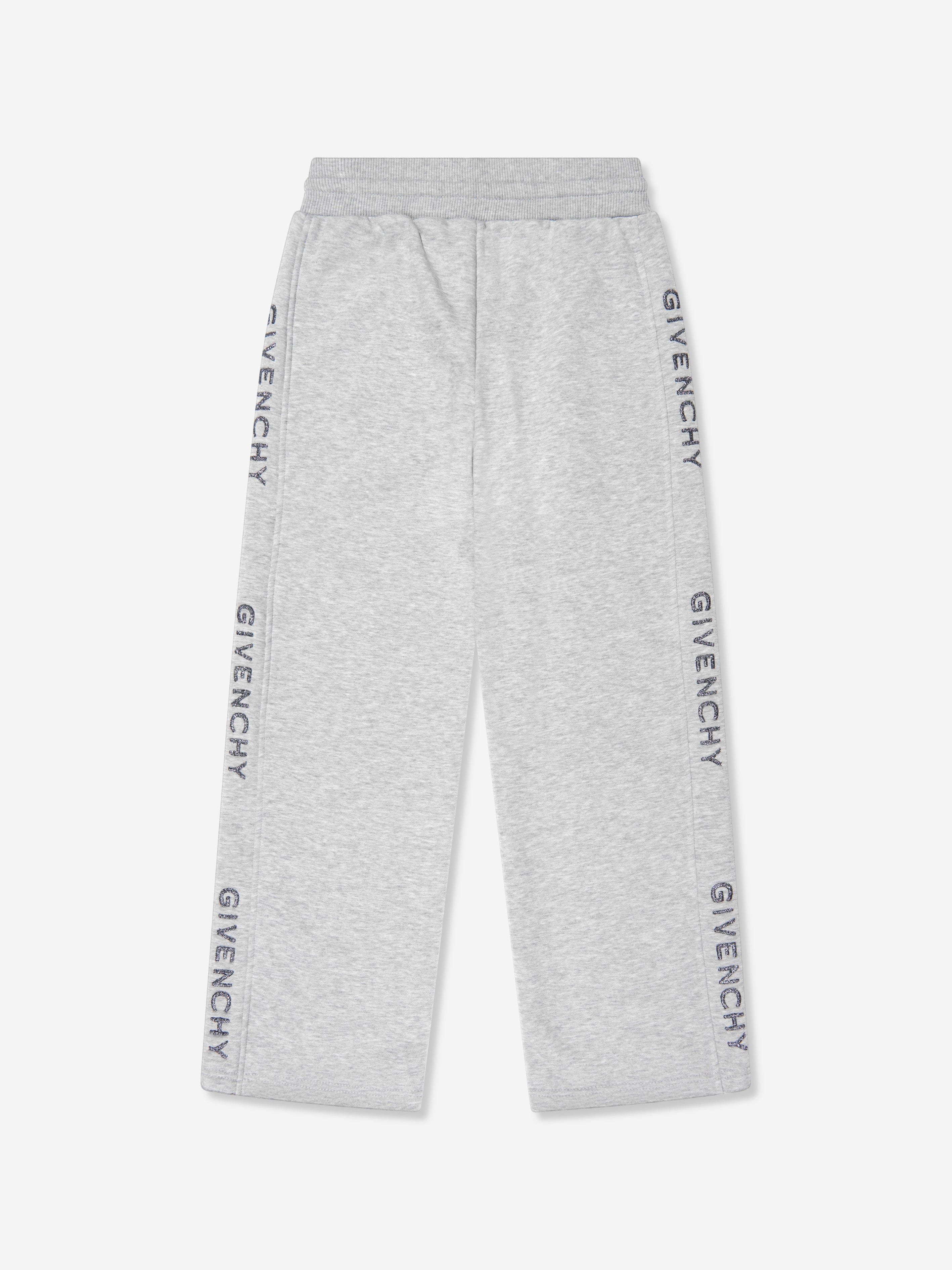 Givenchy Girls Wide Leg Joggers in Grey