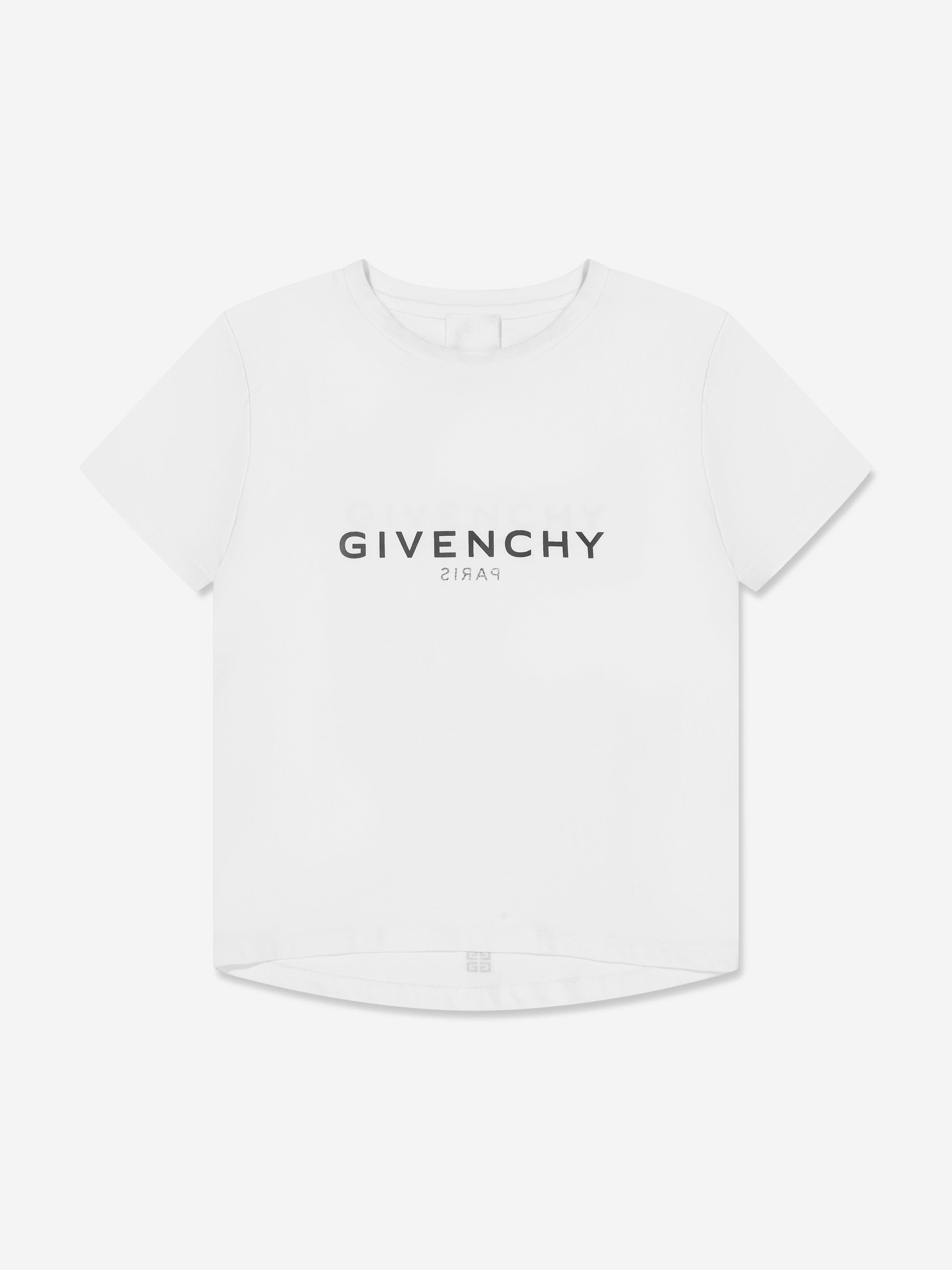 Givenchy Girls Logo T-Shirt in White