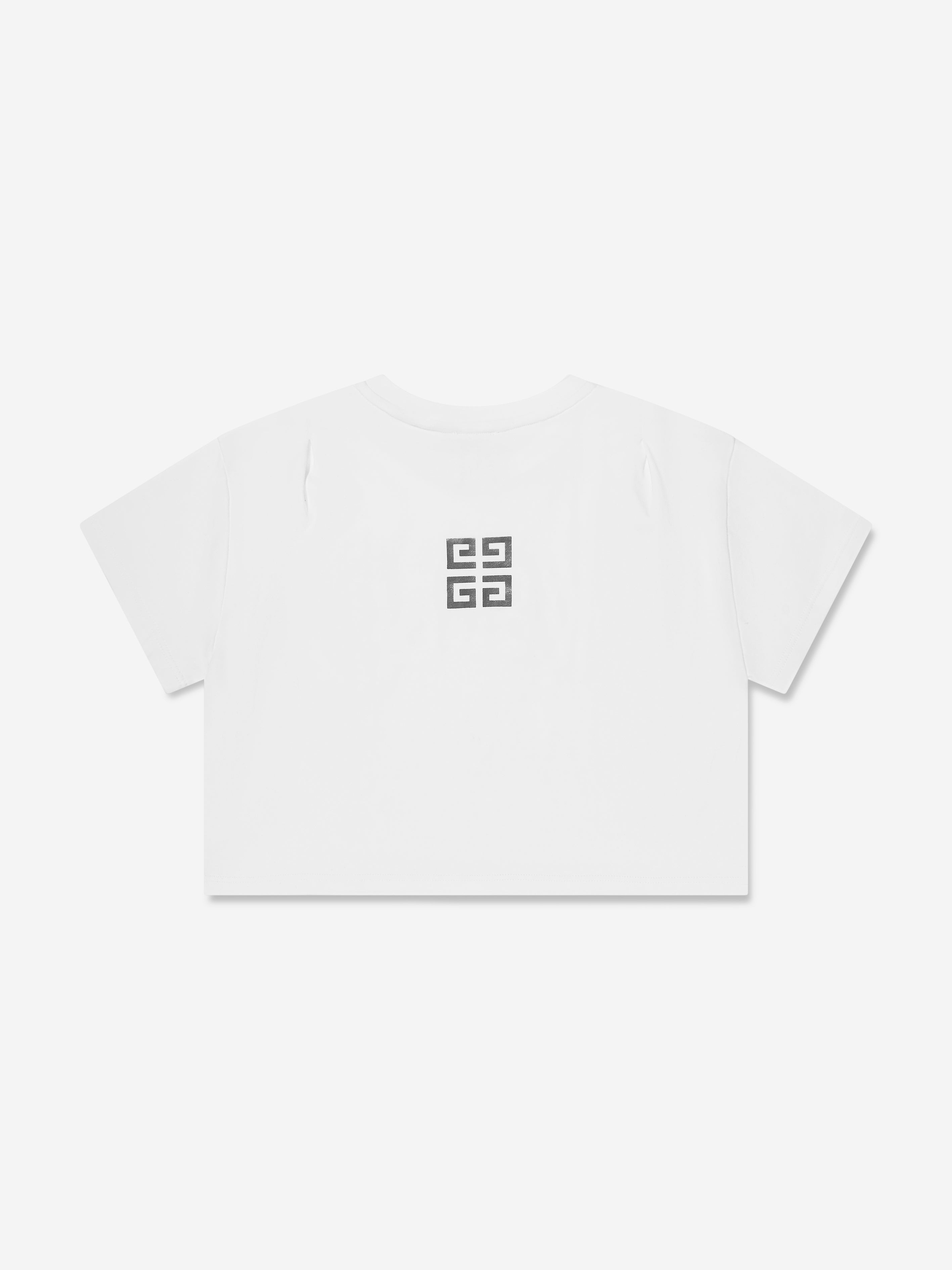 Givenchy Girls Logo Print T-Shirt in White