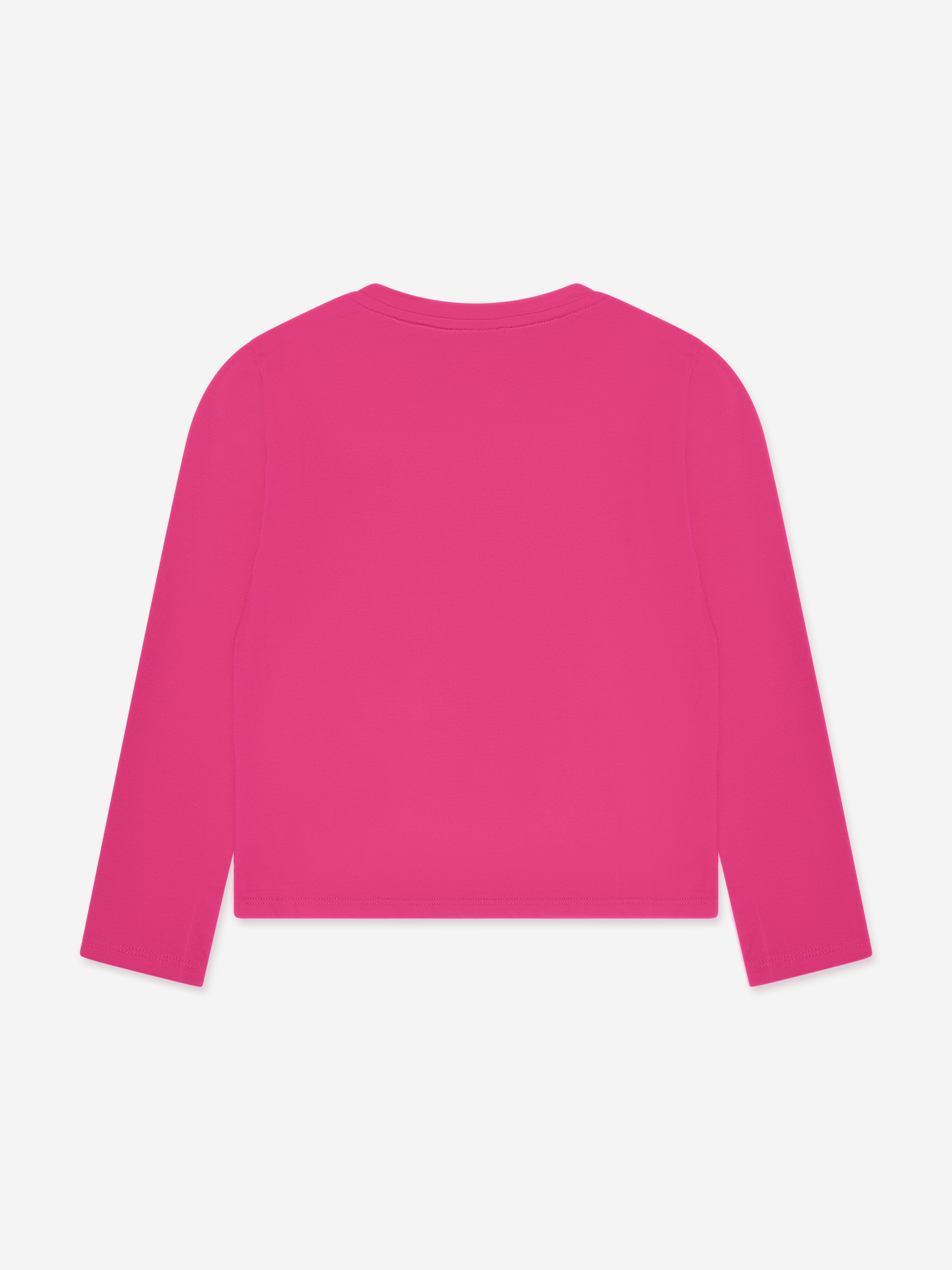 Givenchy Girls Long Sleeve Logo T-Shirt in Pink