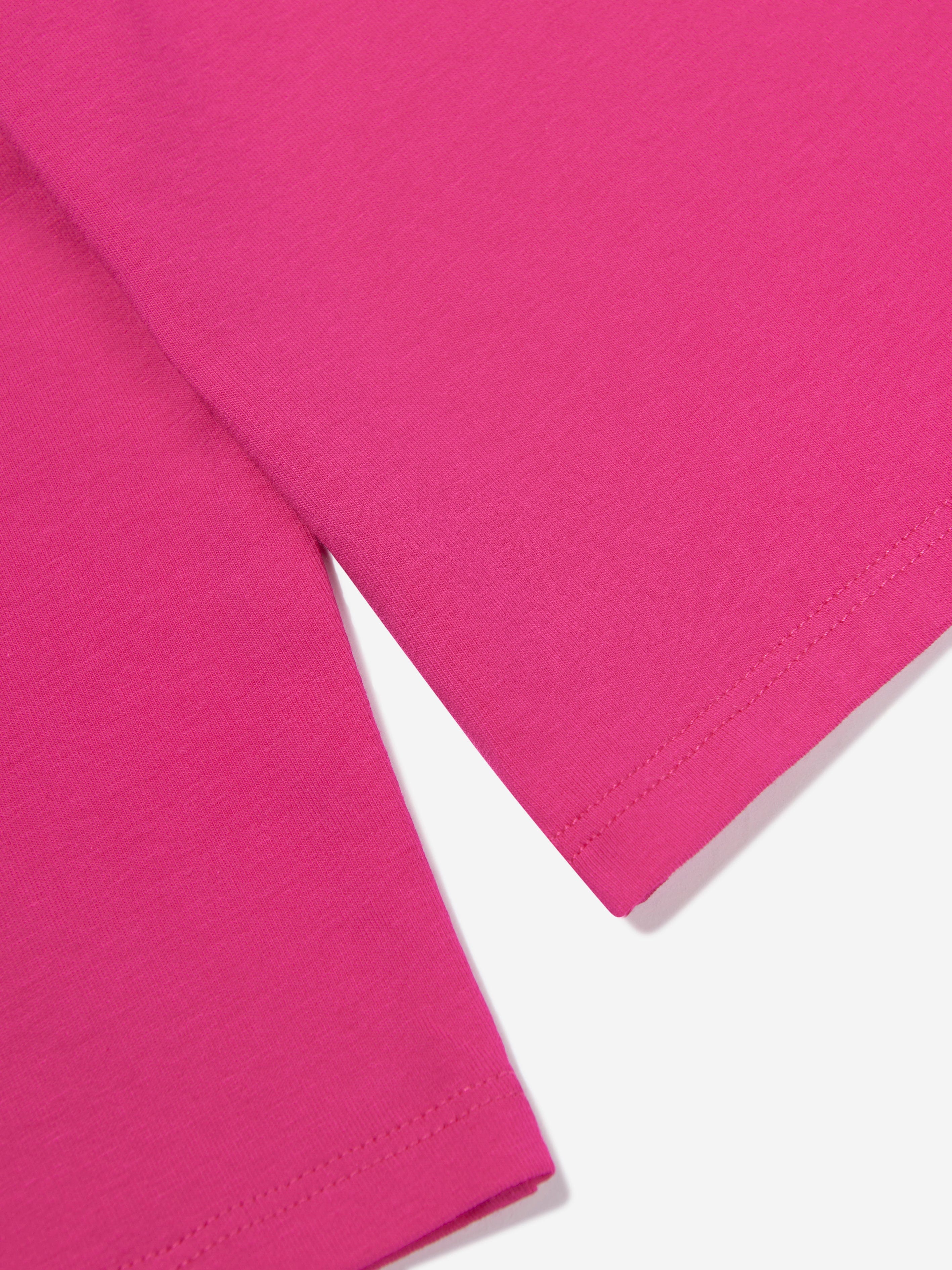 Givenchy Girls Long Sleeve Logo T-Shirt in Pink