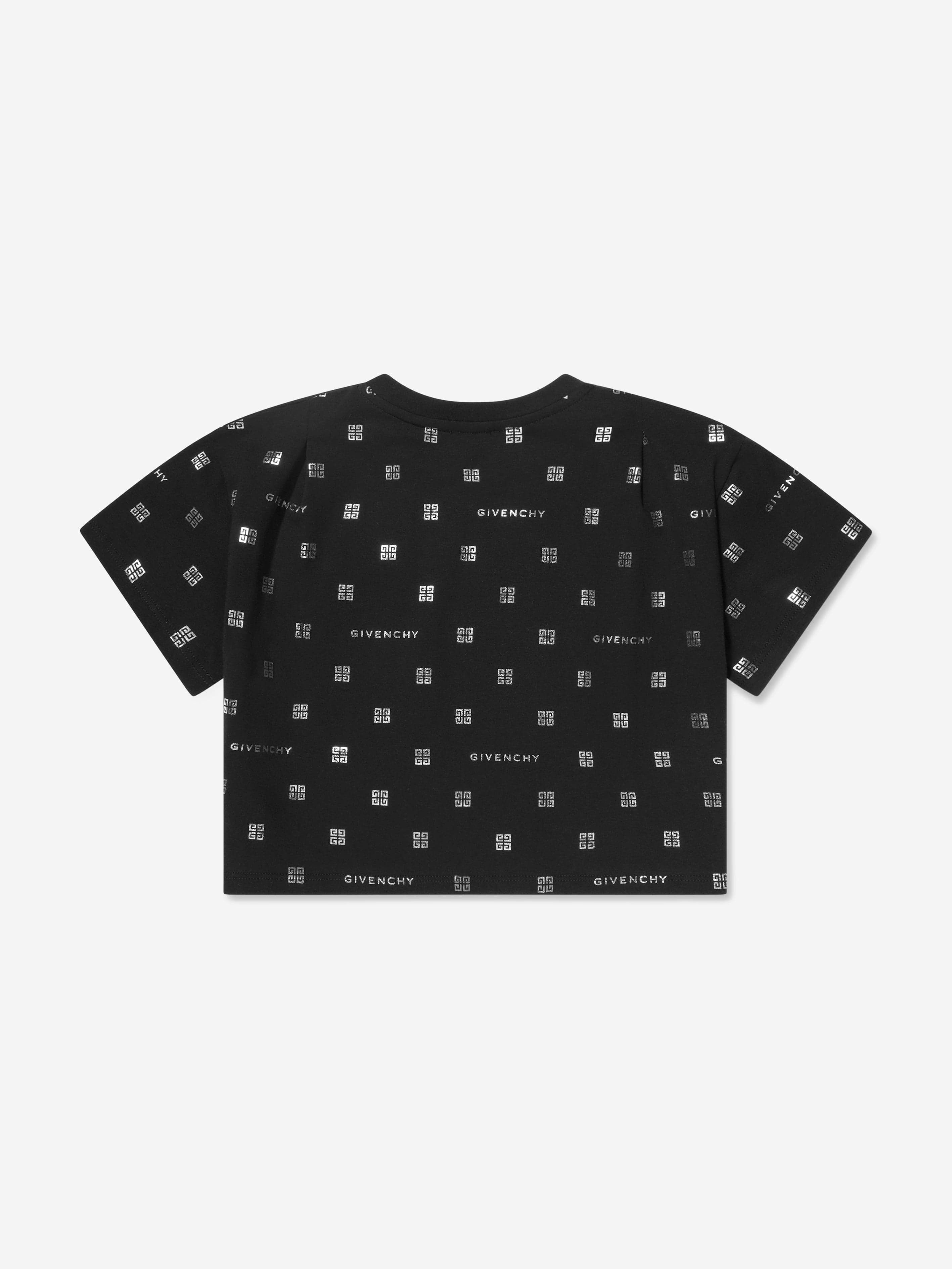 Givenchy Girls 4G Logo T-Shirt in Black