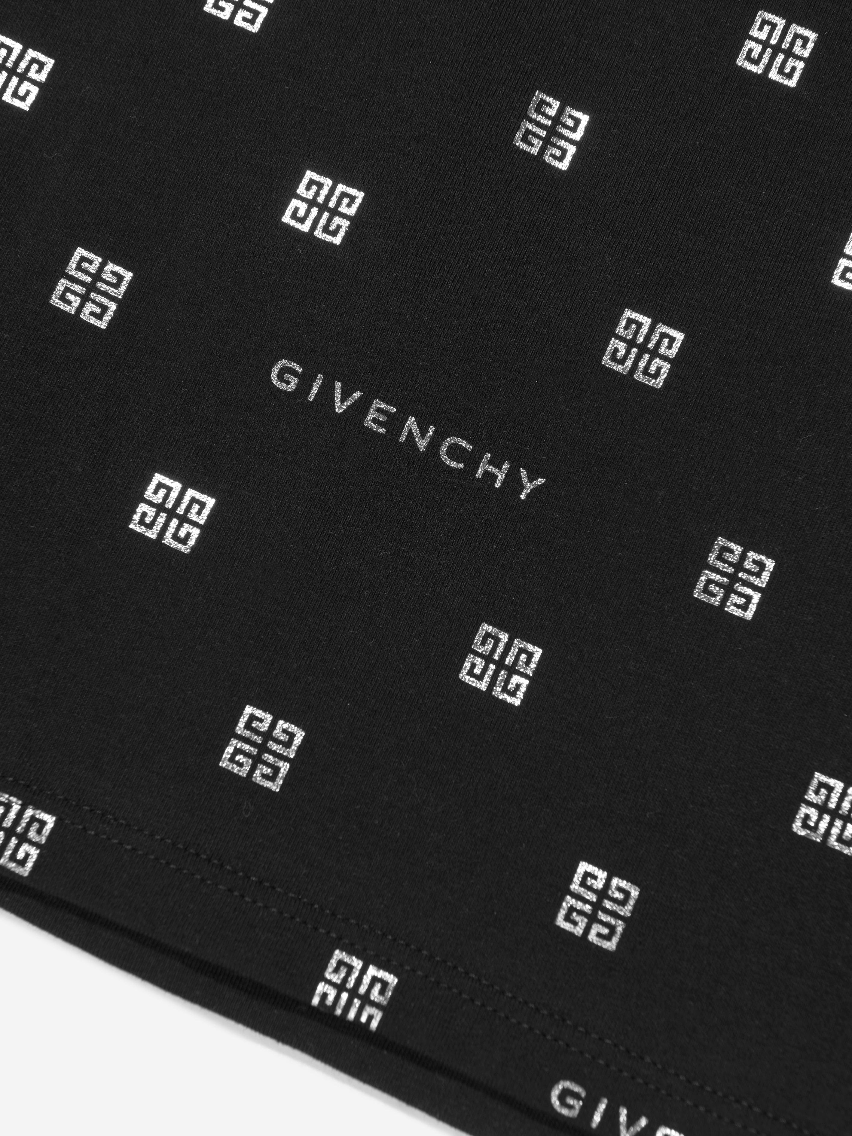 Givenchy Girls 4G Logo T-Shirt in Black