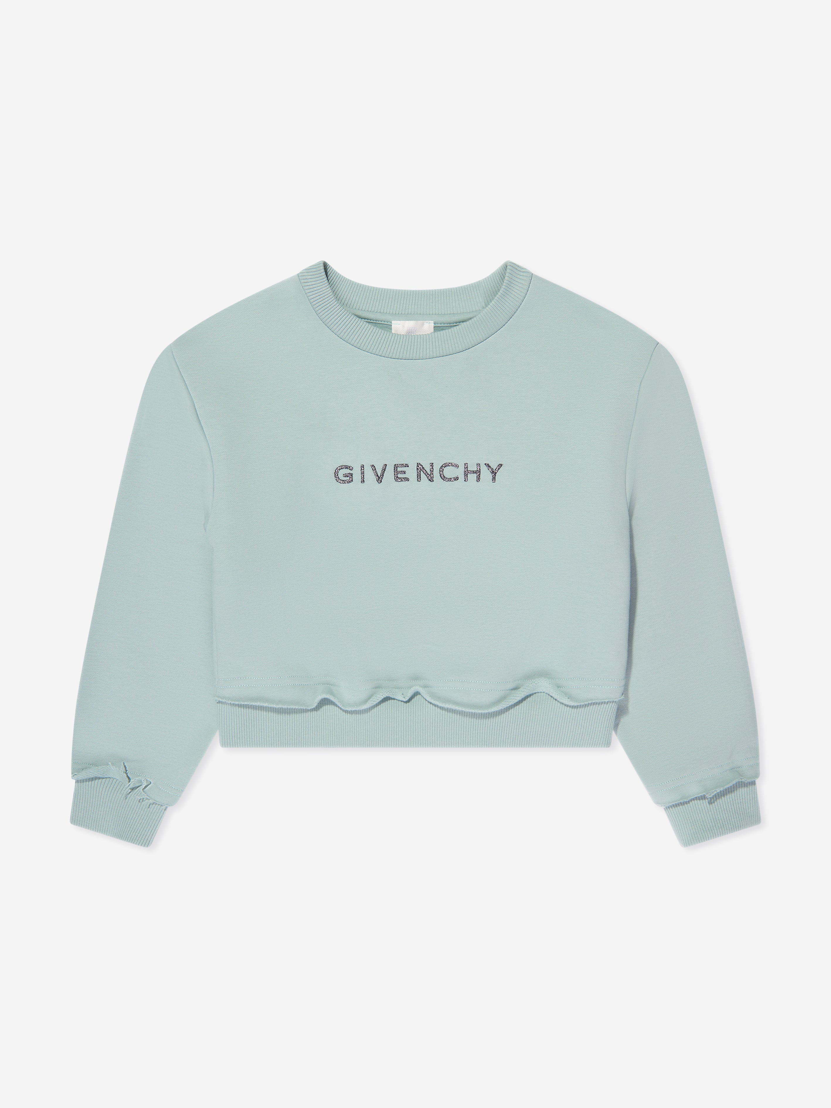 Givenchy Girls Embroidered Logo Sweatshirt in Blue