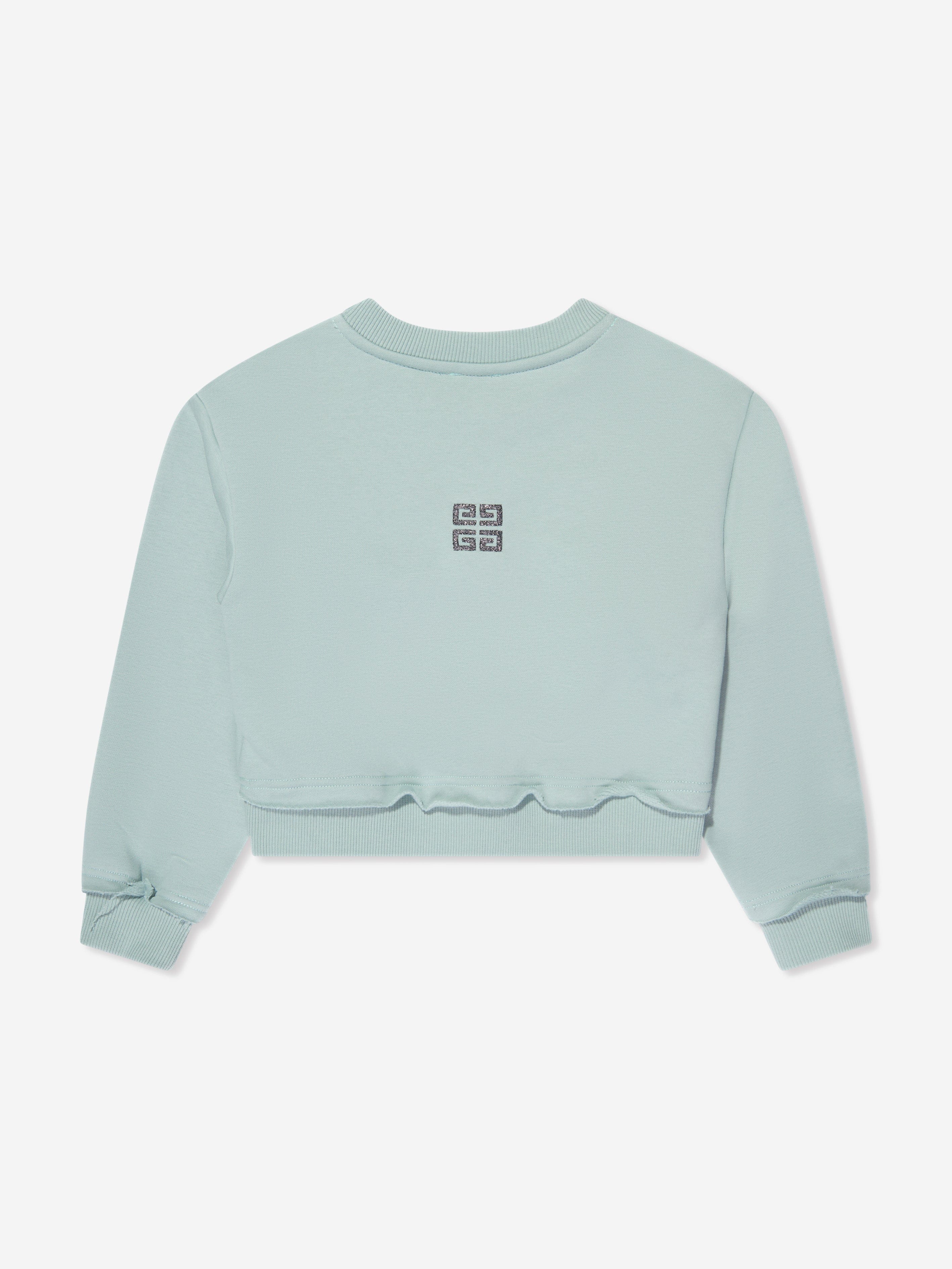 Givenchy Girls Embroidered Logo Sweatshirt in Blue